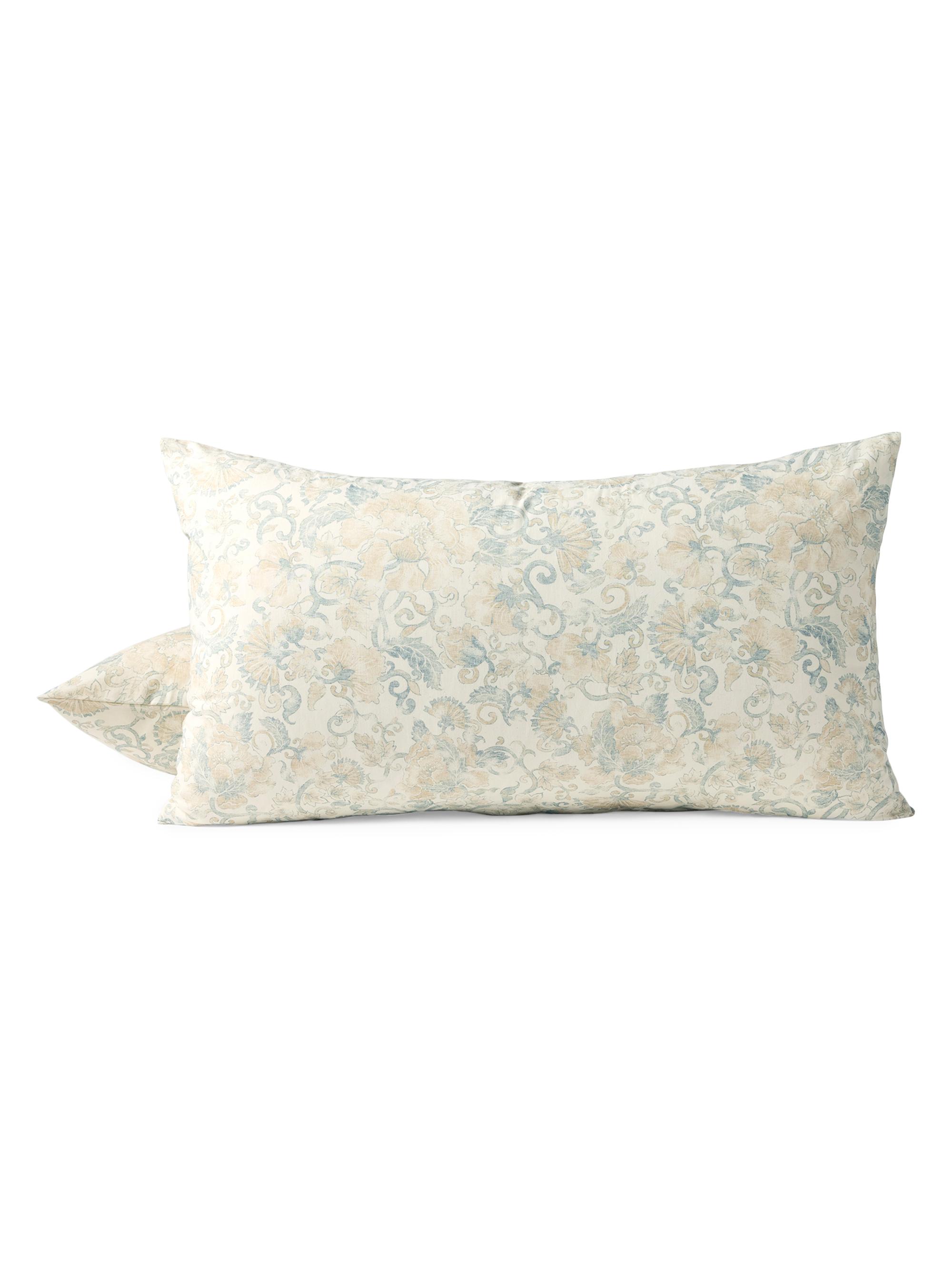 Coyuchi Solana Organic Print Sham - Tidal With Doe King