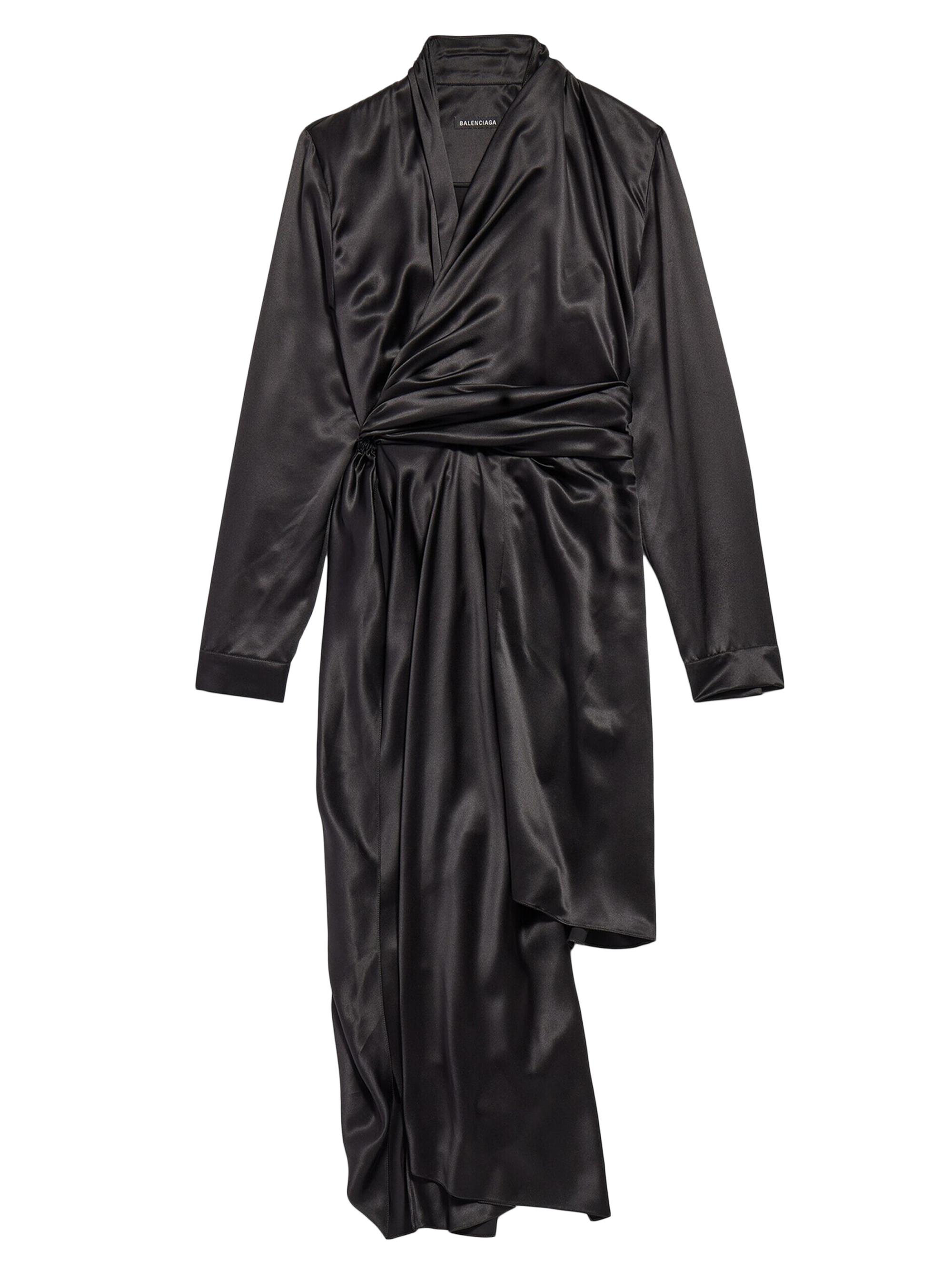 Balenciaga Women's Draped Dress - Black