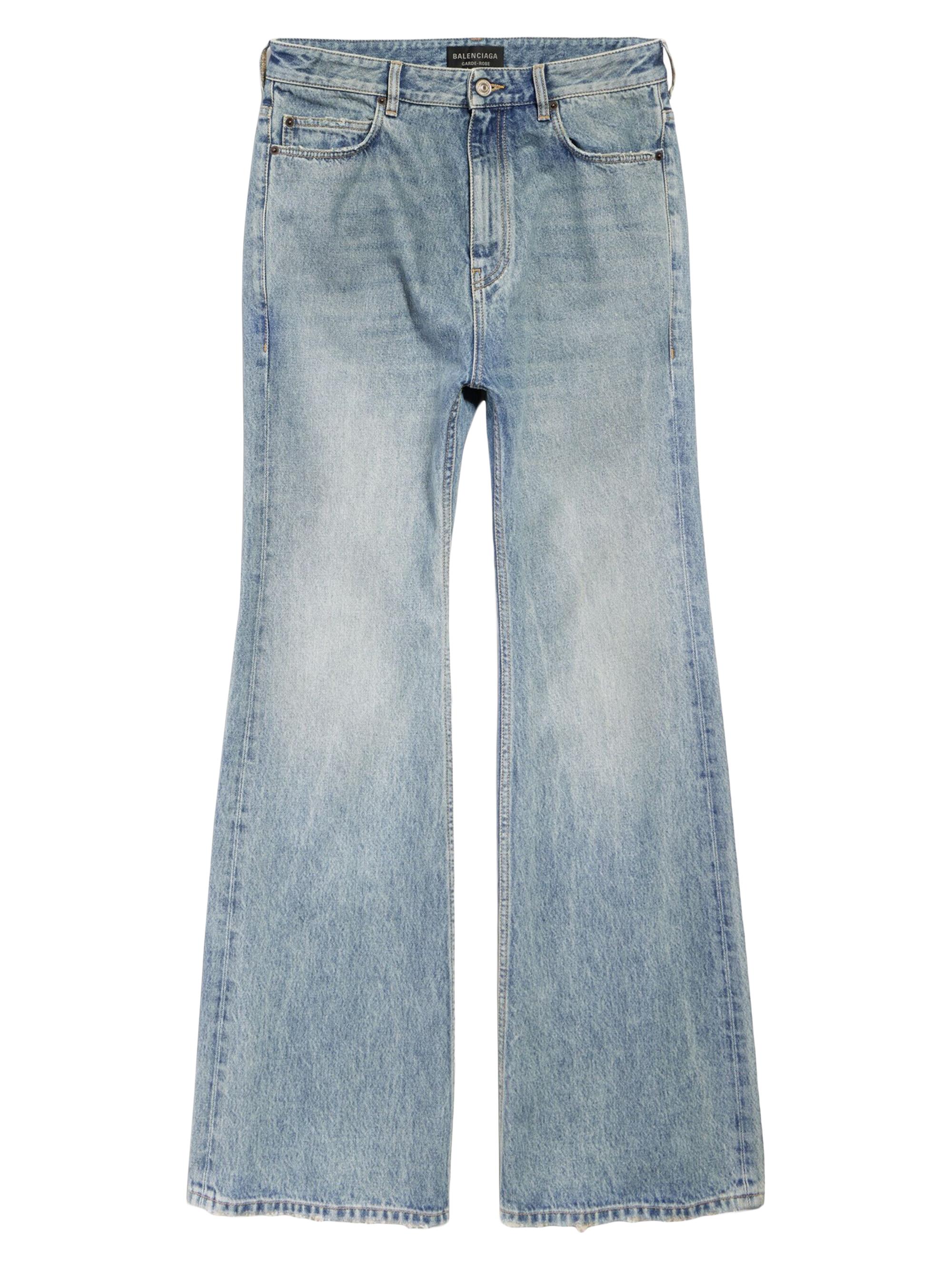 Balenciaga Women's Flared Jeans - Sun Bleached Blue