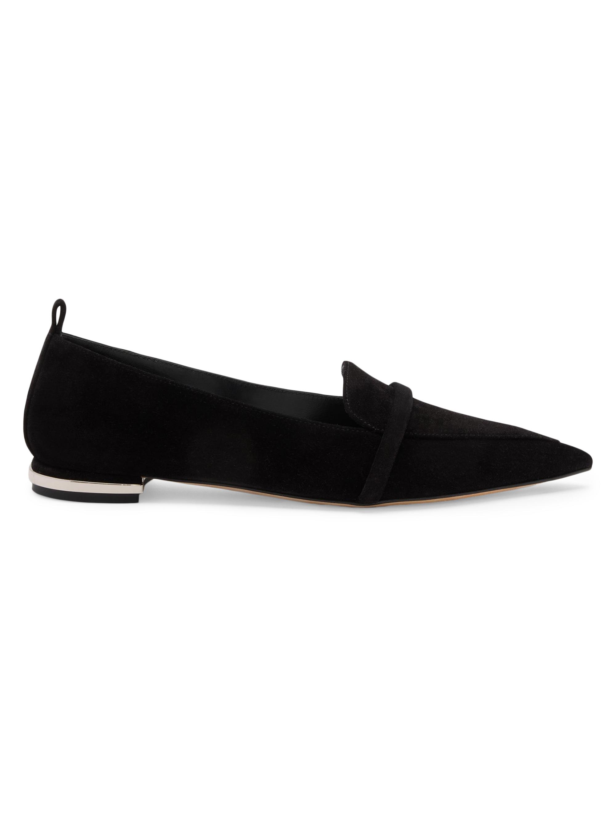 Malone Souliers Women's Dora Suede Loafers - Black