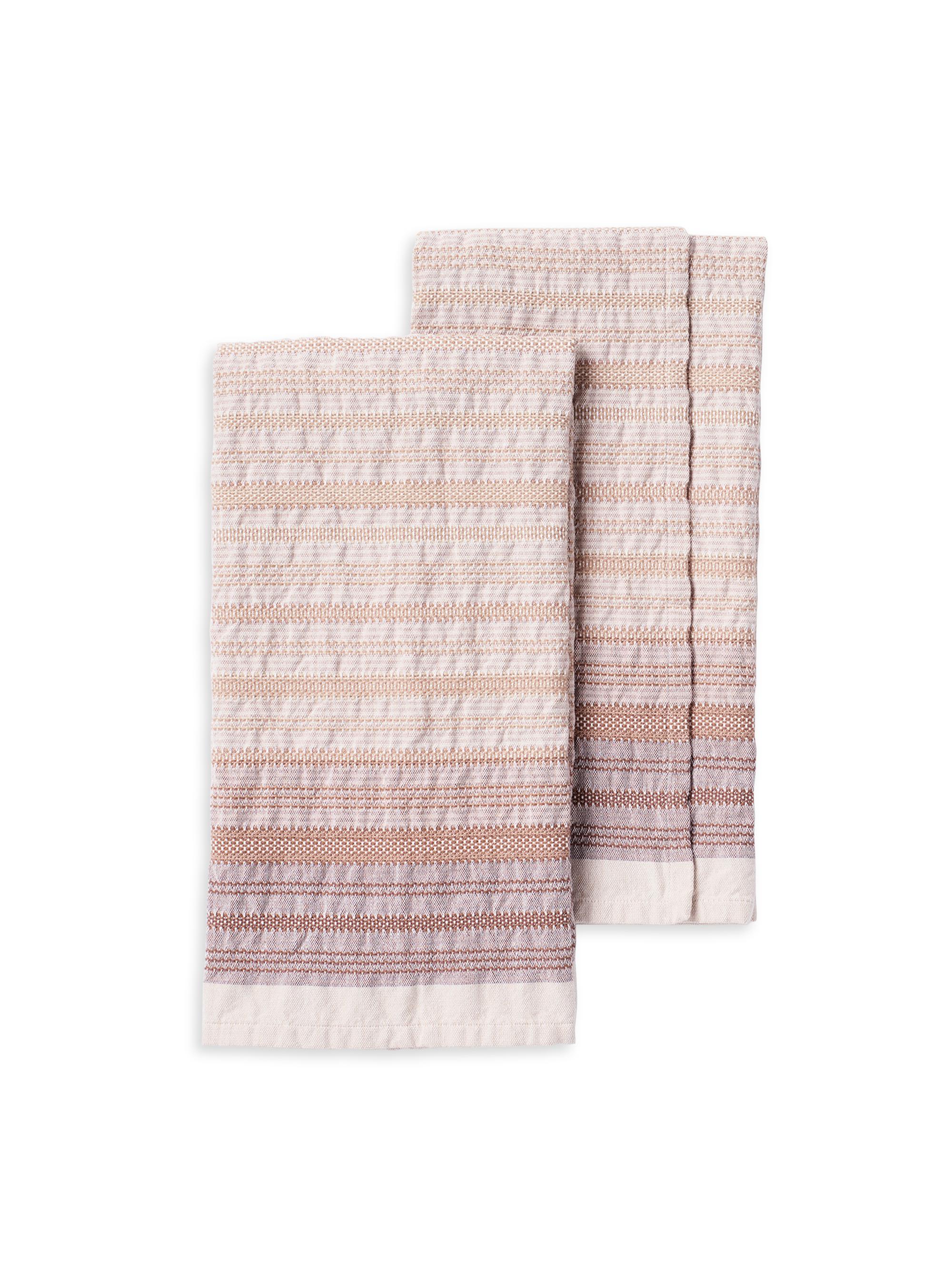 Coyuchi Magnolia Organic Hand Towel Set - Ginger
