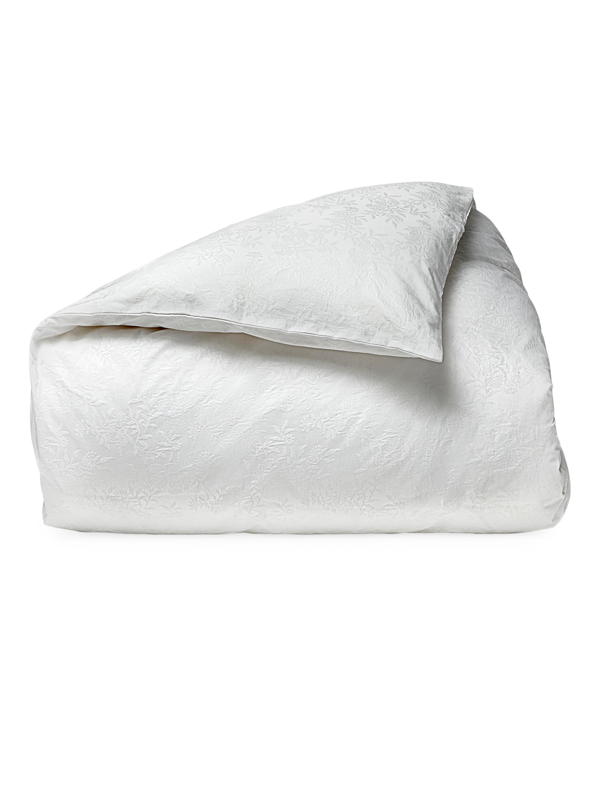 Coyuchi Heirloom Organic Jacquard Duvet Cover - Alpine White King