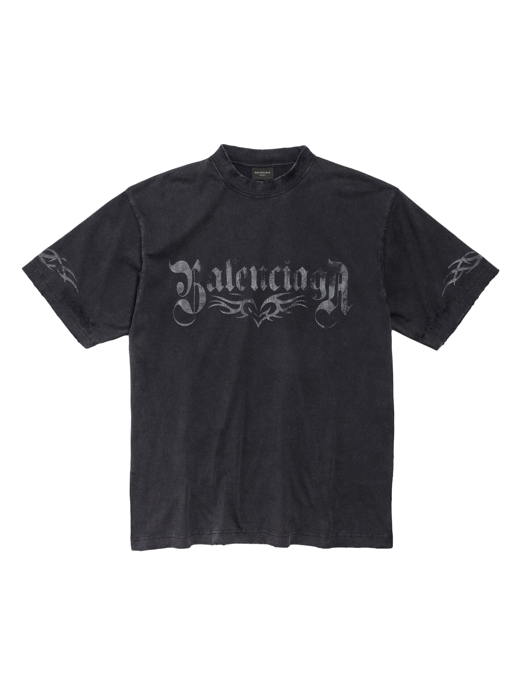 Balenciaga Tacky T-Shirt Medium Fit - Black Faded