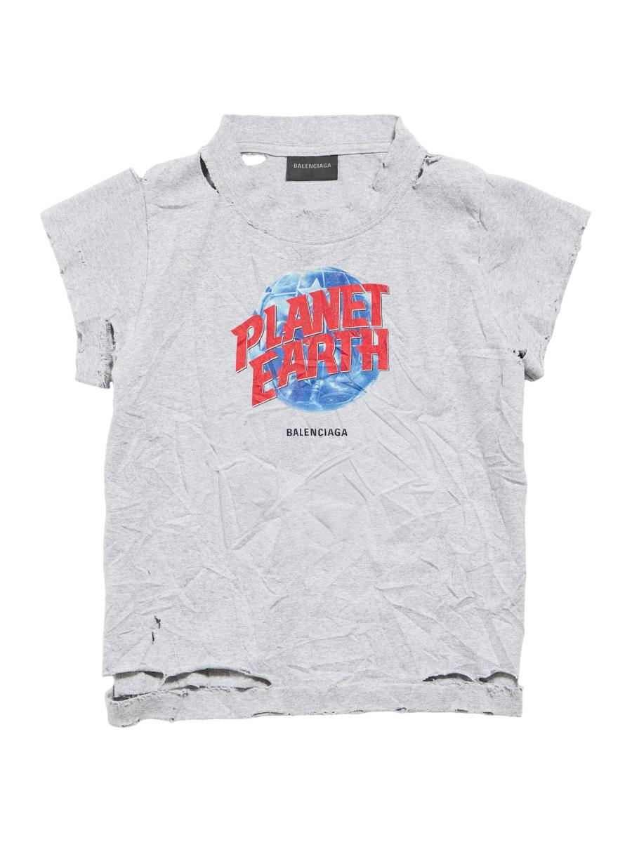 Balenciaga Planet Earth Shrunk T-Shirt | Saks Fifth Avenue