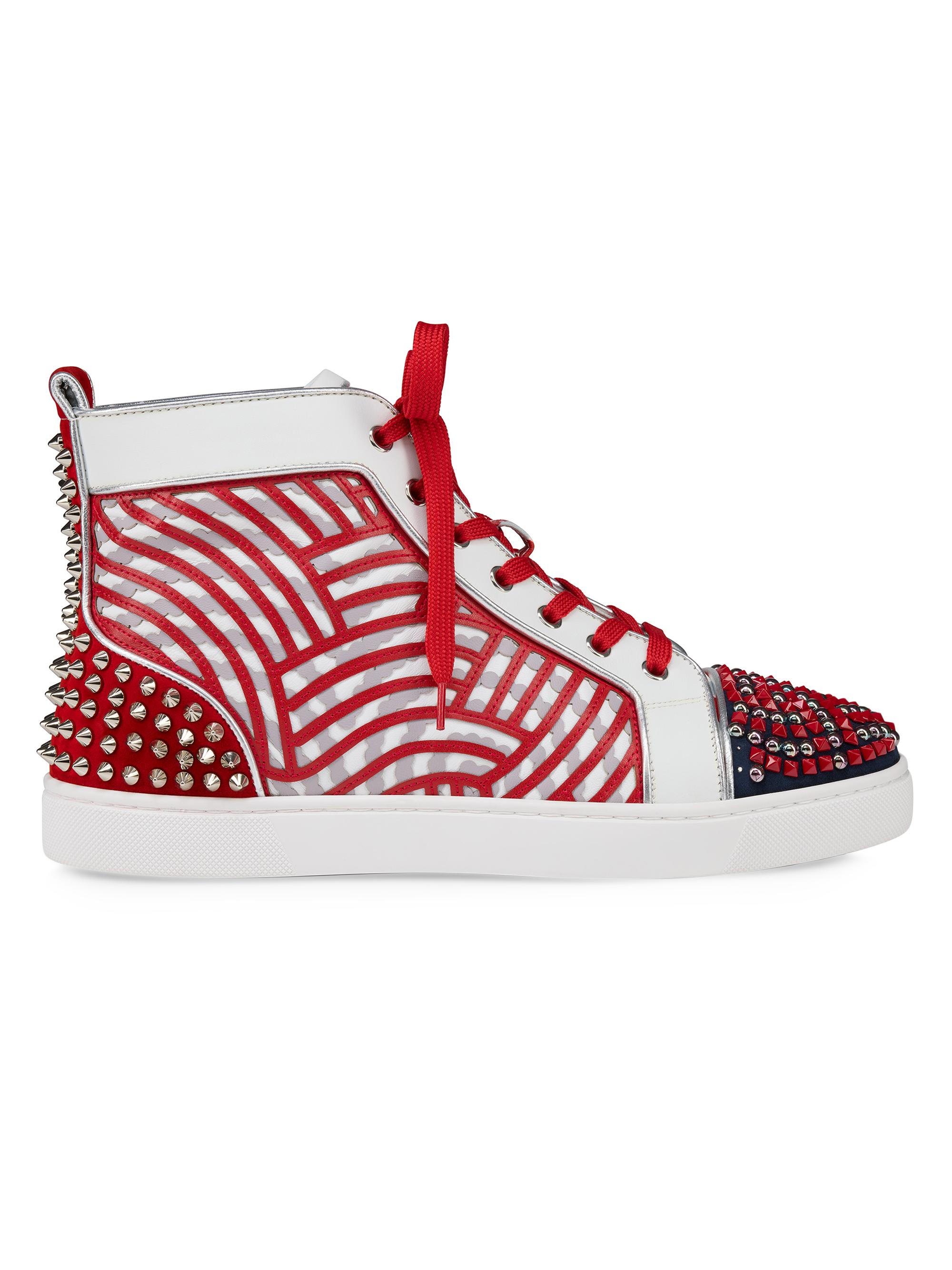 Christian Louboutin Men's Louis No Limit Gaagal Sneakers - Loubi