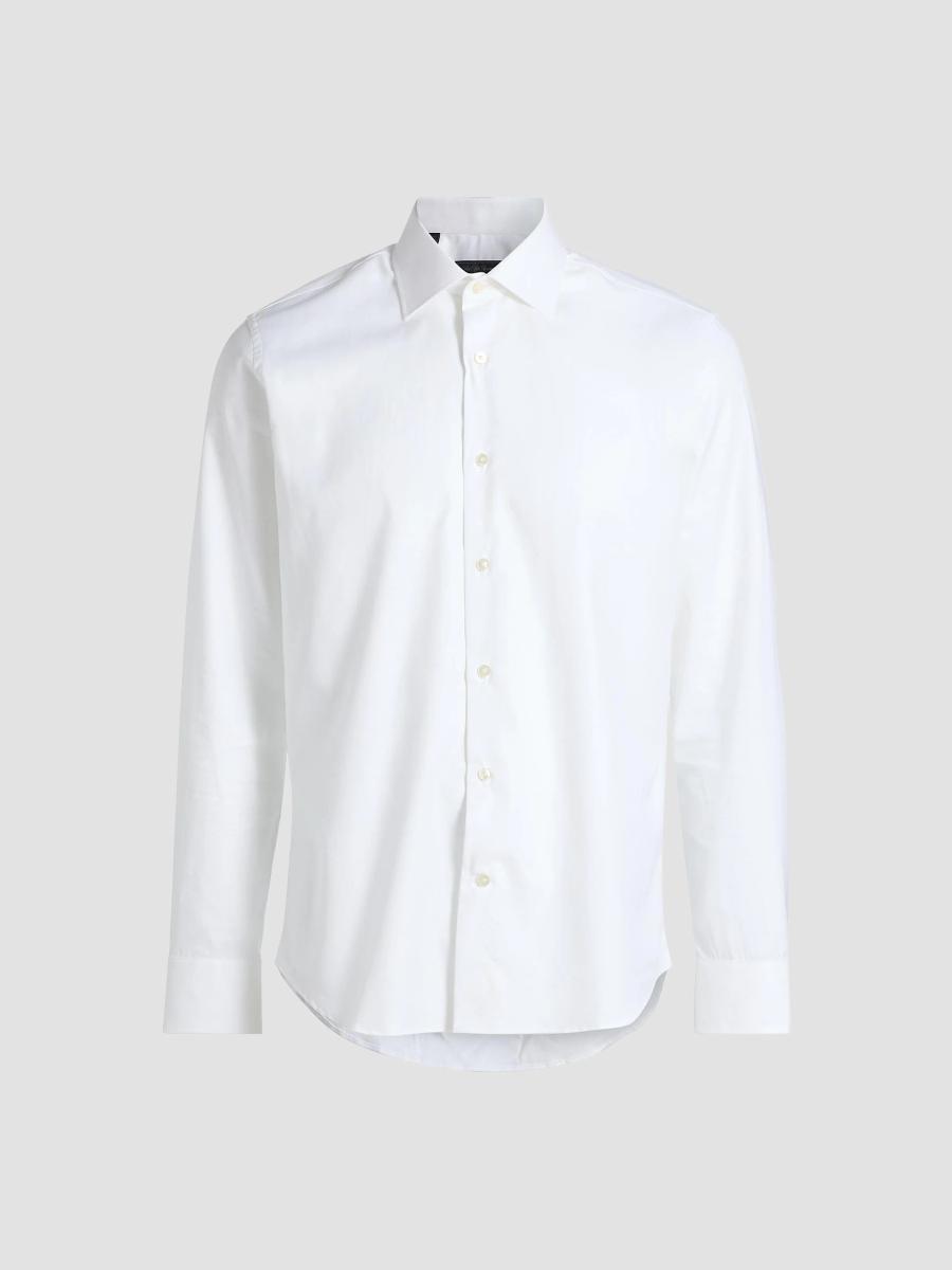 Saks Fifth Avenue COLLECTION Herringbone Cotton Dress Shirt | Saks ...