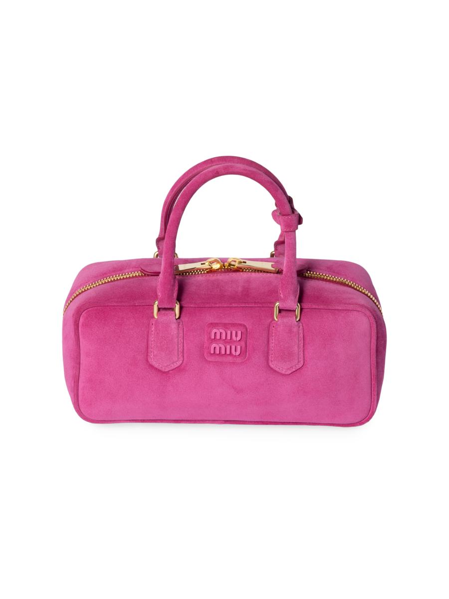 Miu Miu Arcadie Suede Top Handle Bag | Saks Fifth Avenue