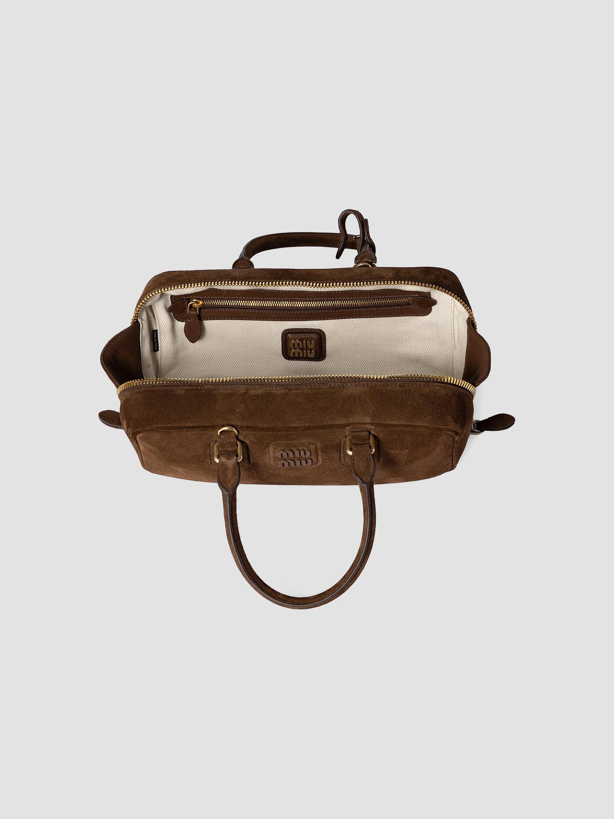 Miu Miu Arcadie Suede Top Handle Bag | Saks Fifth Avenue