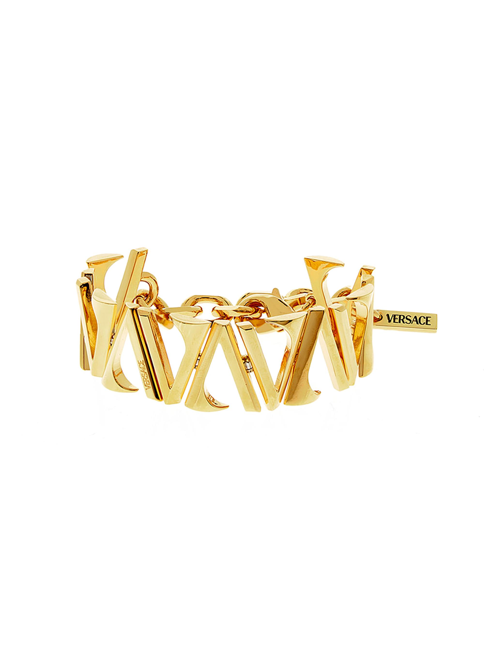 Versace Women's V Goldtone Bracelet -  Gold