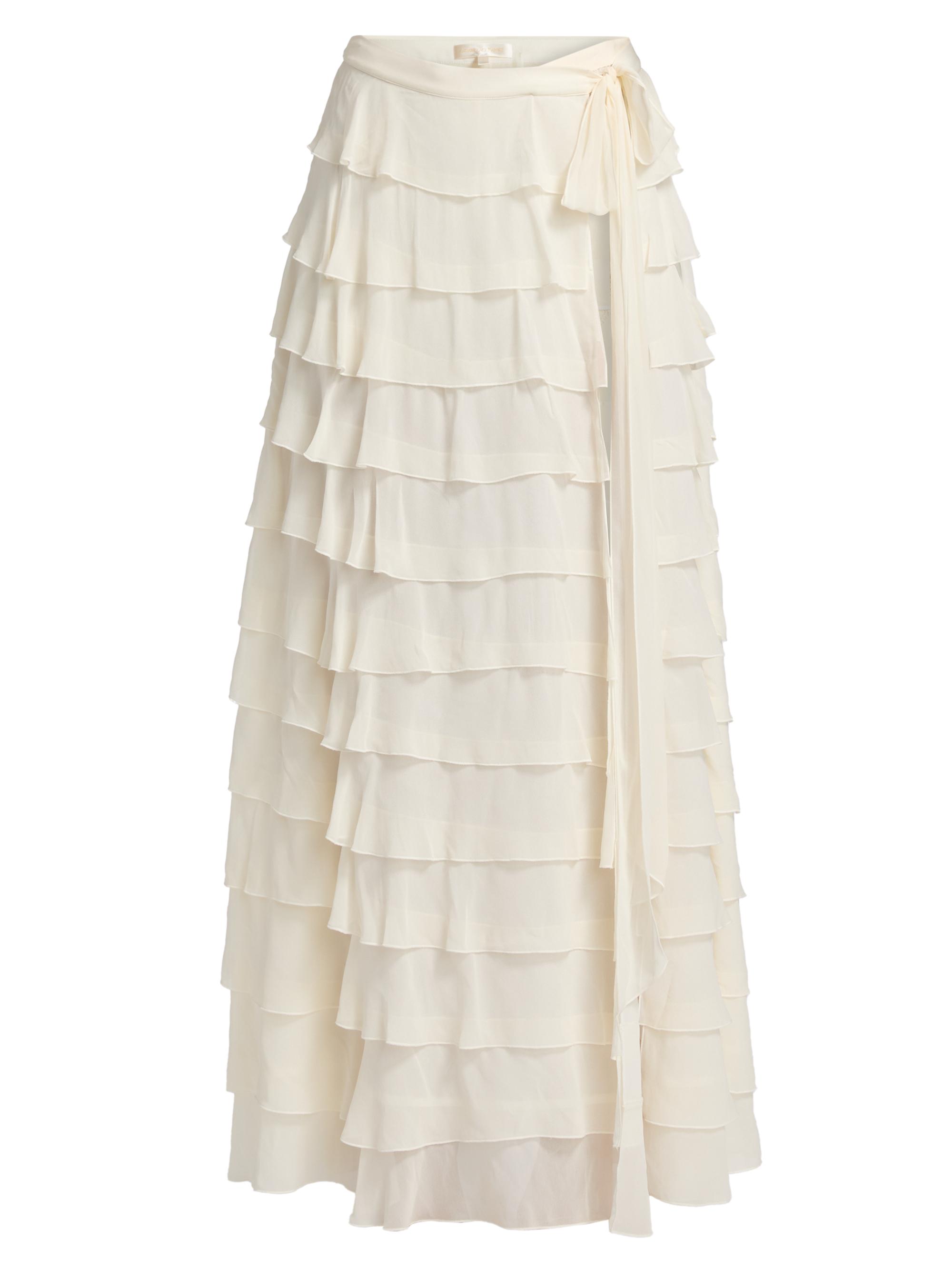 LoveShackFancy Women's Reiyanette Tiered Chiffon Maxi Skirt -