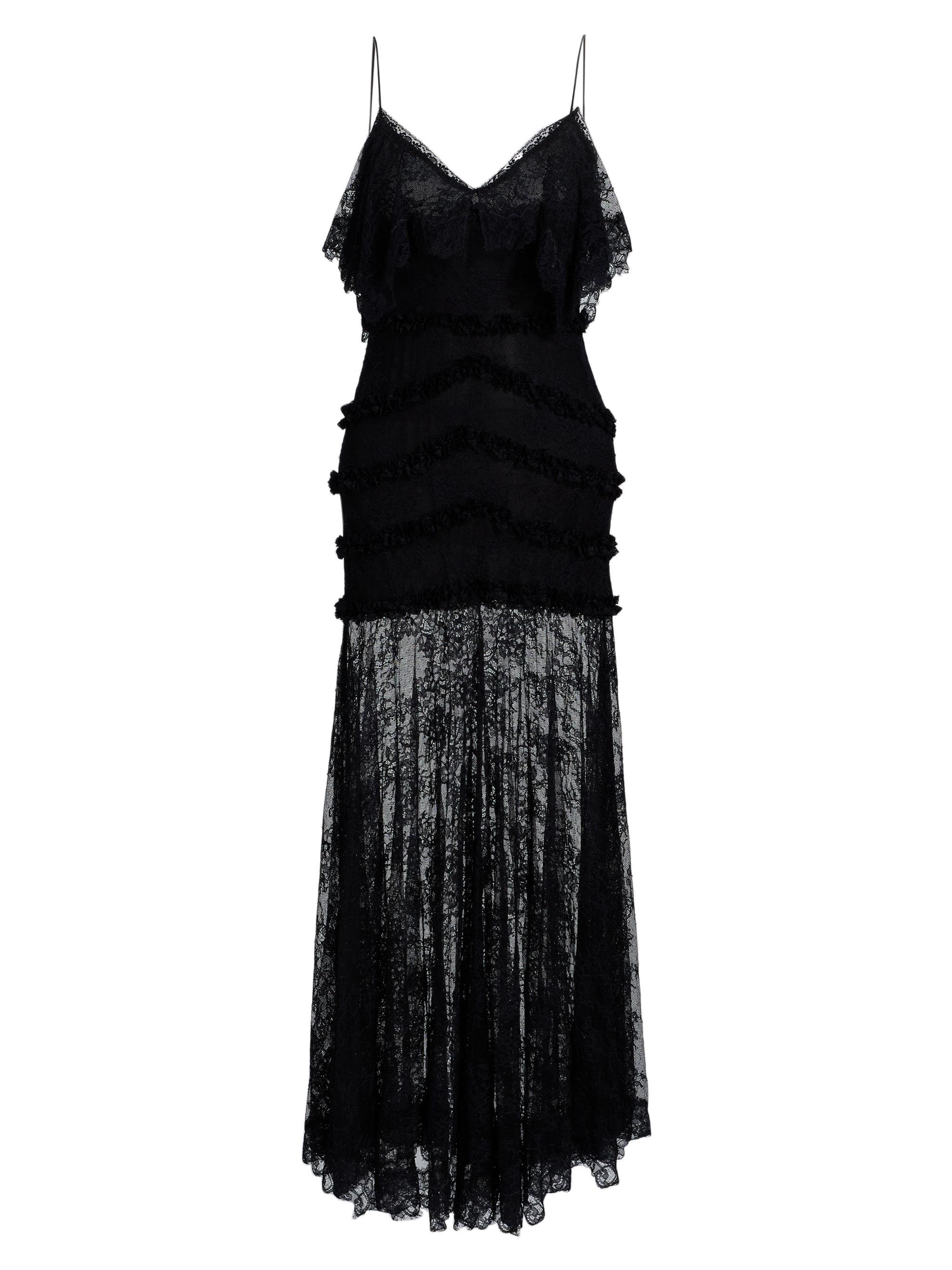 LoveShackFancy Women's Sandy Lace Maxi Dress - Black