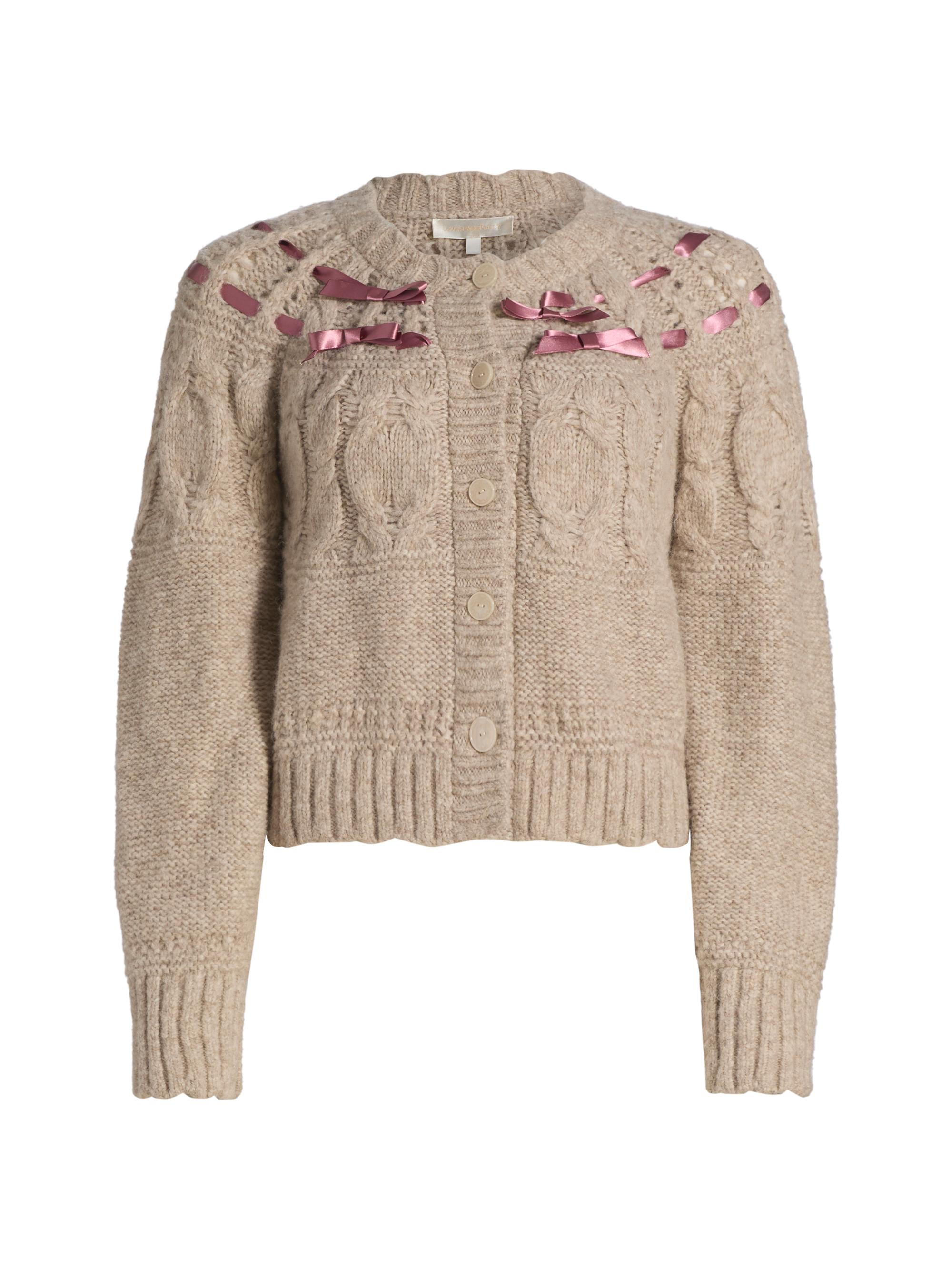 Frances Valentine Border Flower Embroidered Cardigan | Saks Fifth