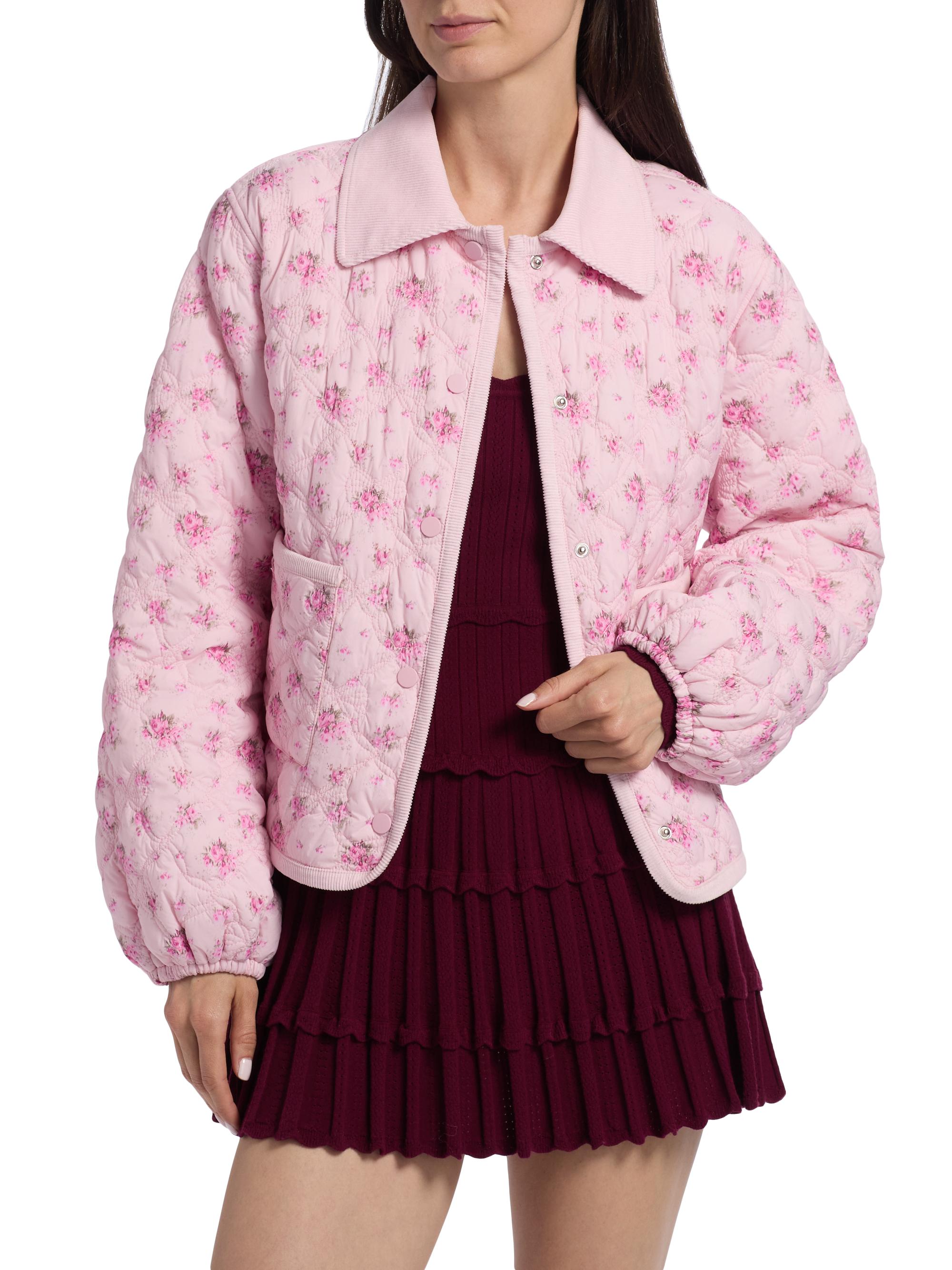 Quinlette Printed Quilted Down Jacket