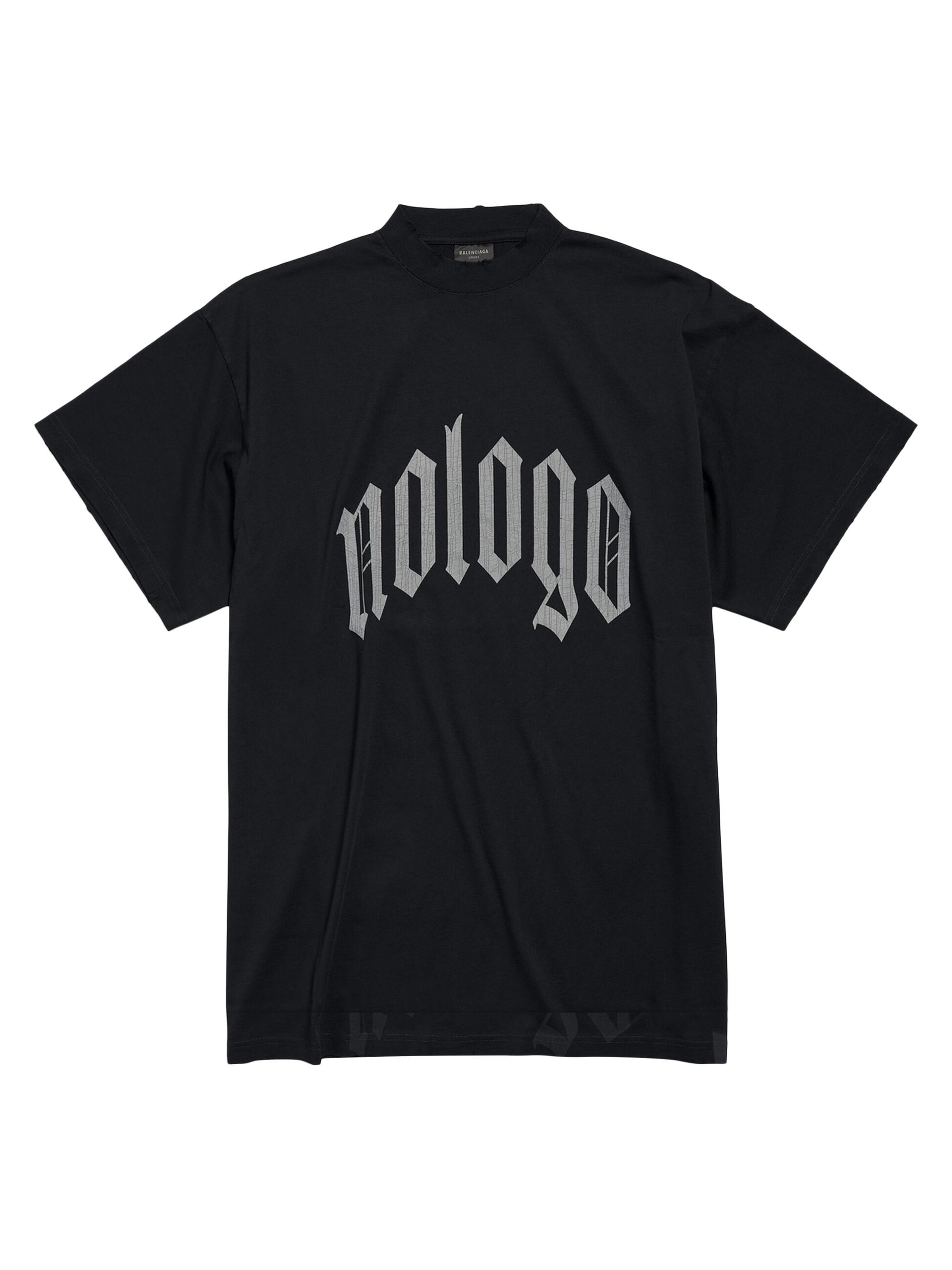 Balenciaga Gothic Type Shrunk T-Shirt Bodycon Fit | Saks