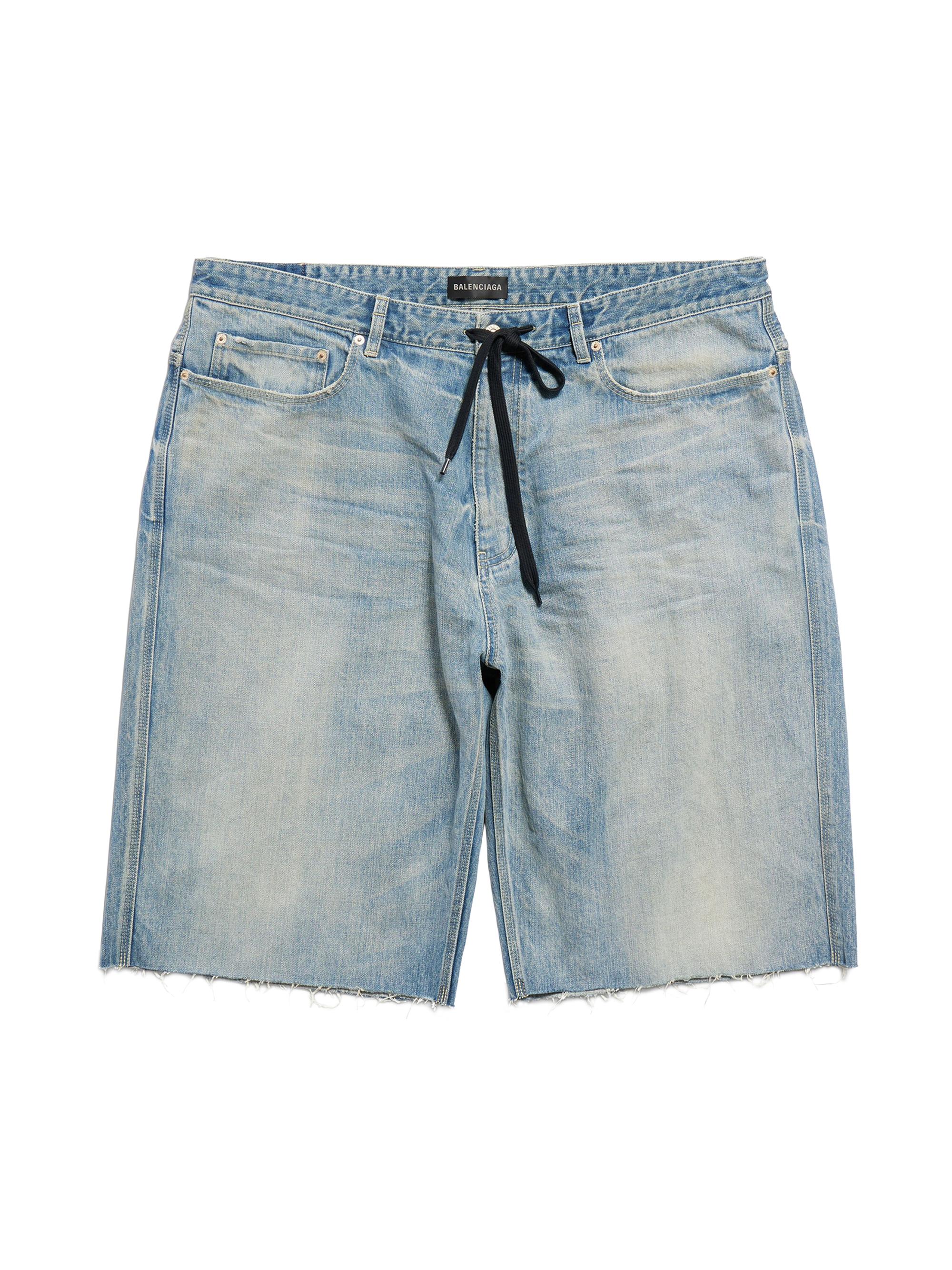 Balenciaga Men's Baggy Shorts - Blue