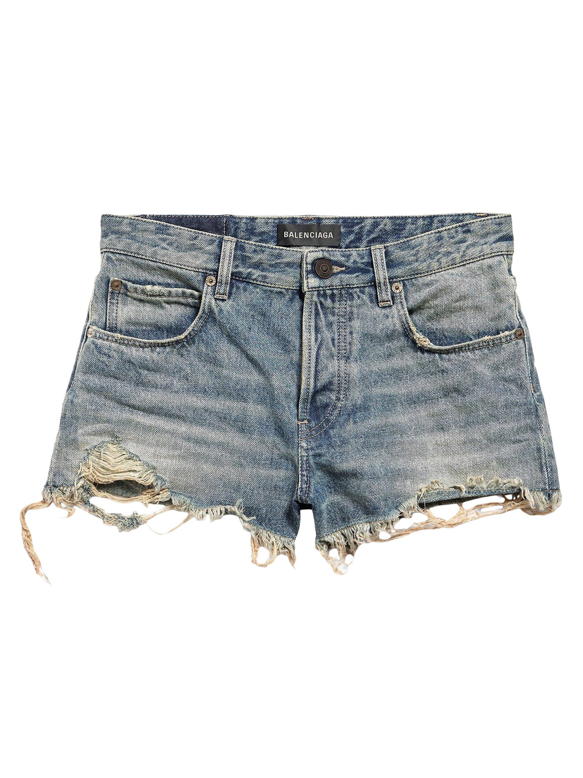 Balenciaga Women's Mini Shorts - Dark Blue