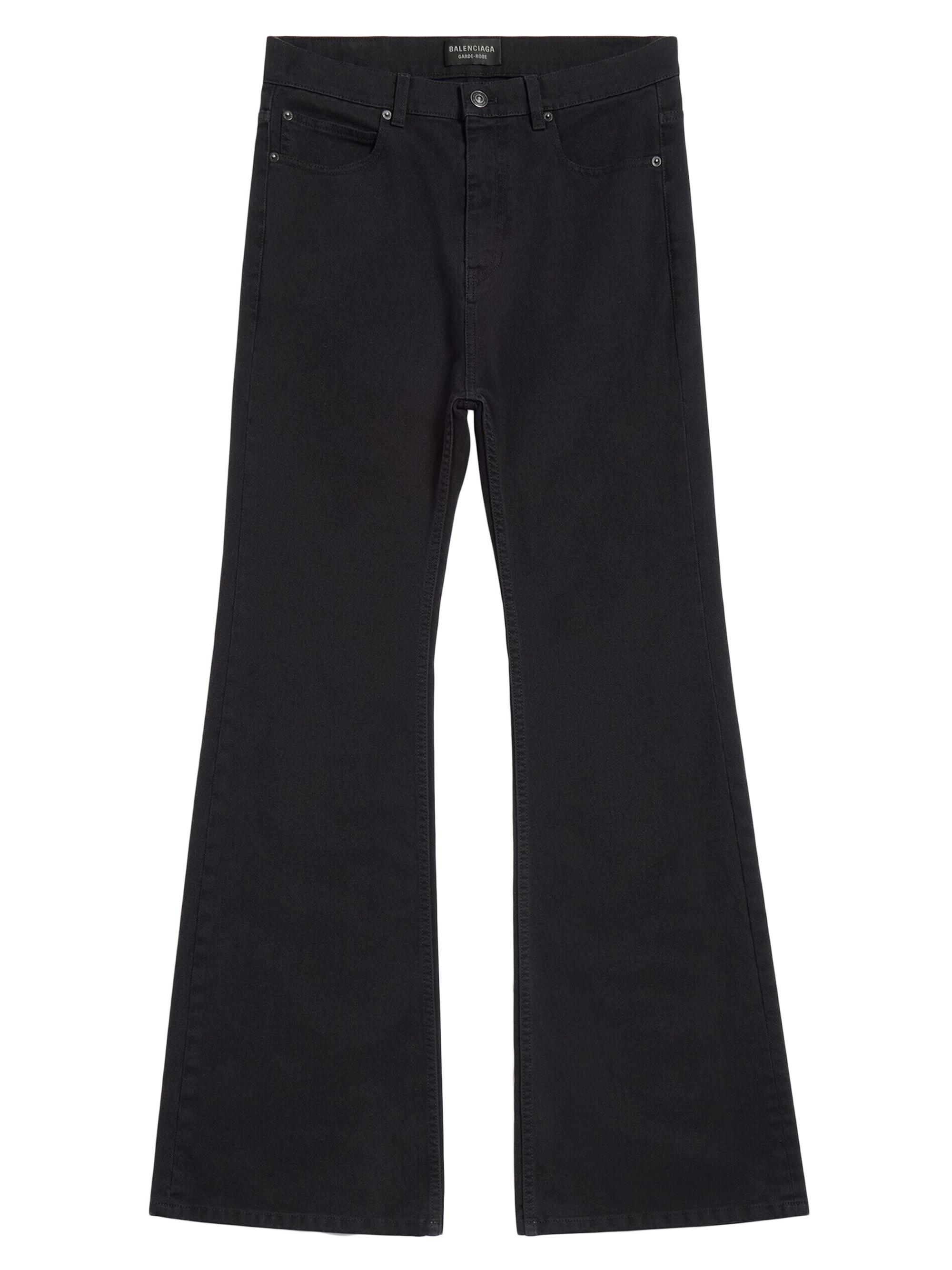 Balenciaga Men's Flared Jeans - Black