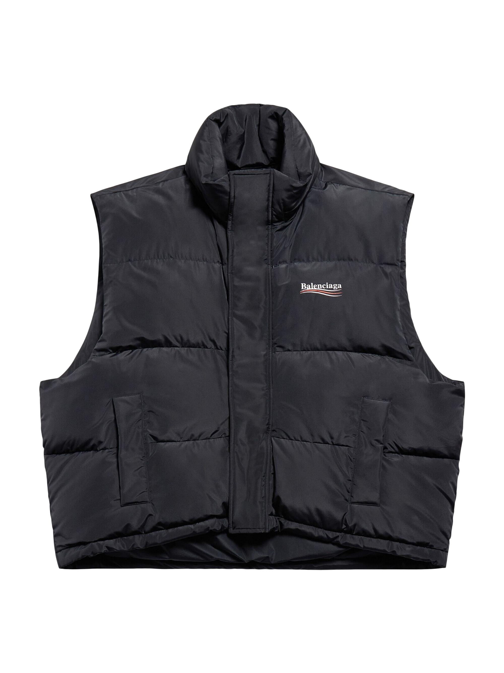 Balenciaga Political Campaign Cocoon Puffer Gilet | Saks Fifth Avenue