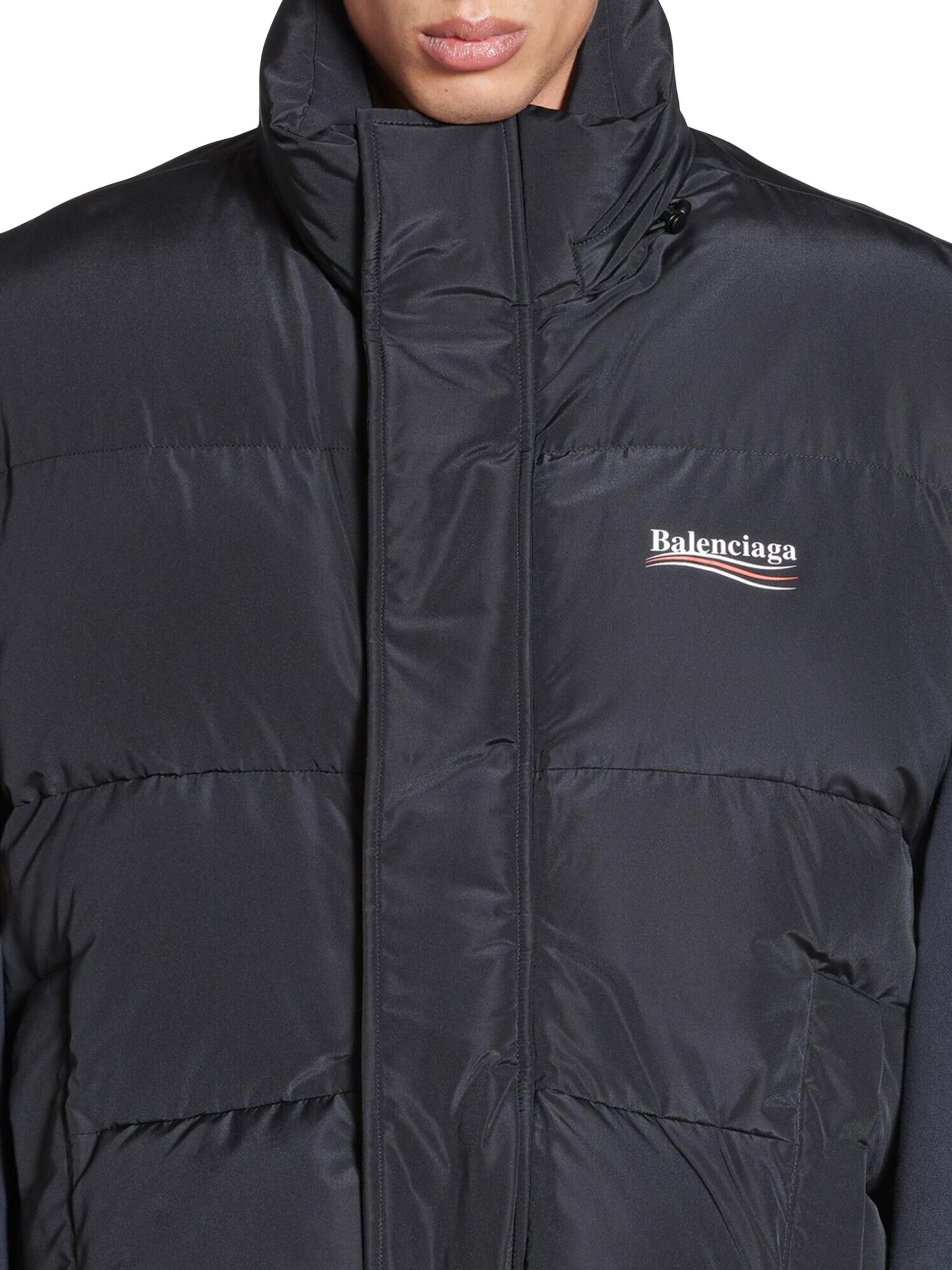 Balenciaga Political Campaign Cocoon Puffer Gilet | Saks Fifth Avenue