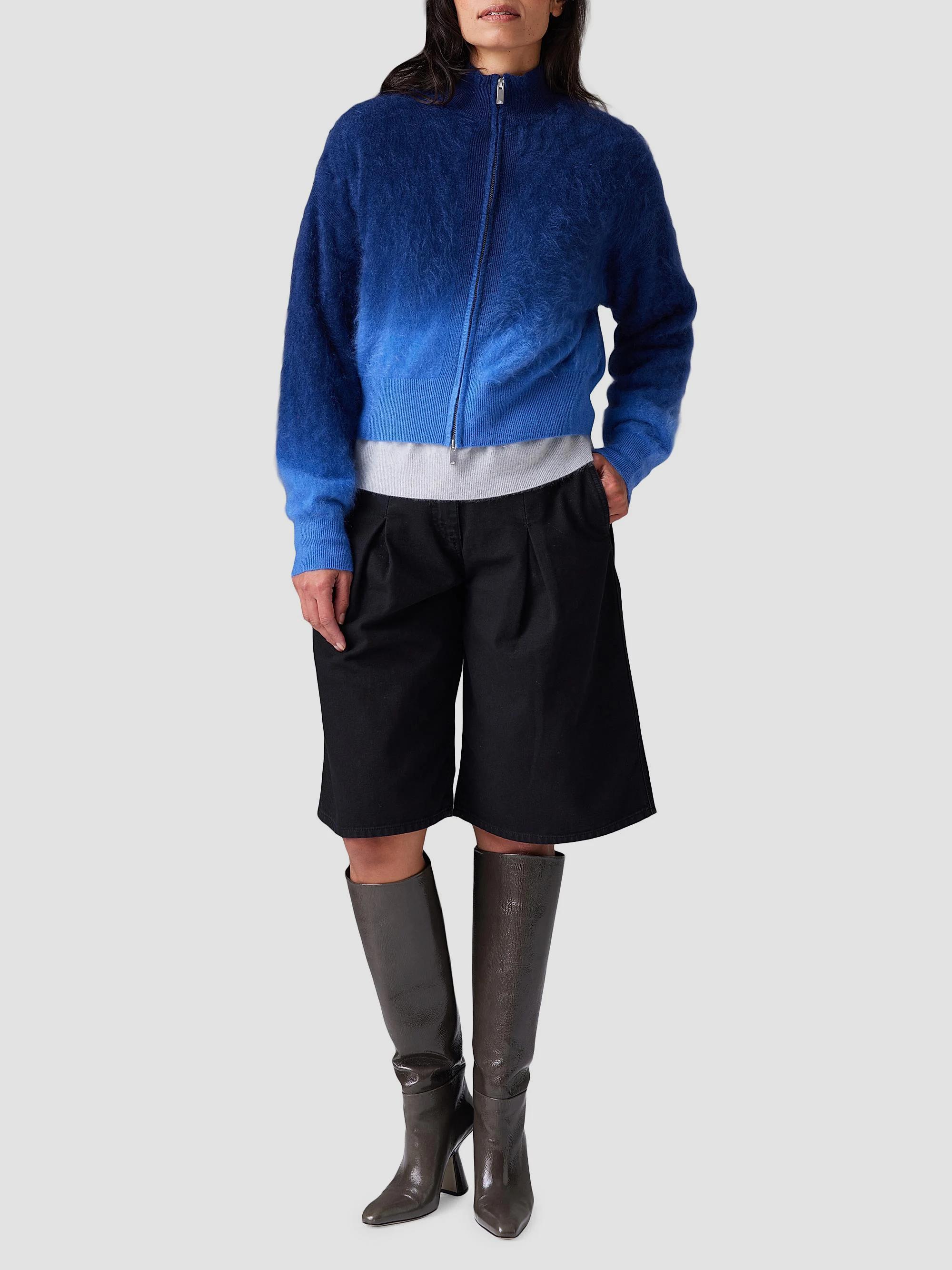 COLORUSH Brushed Cashmere Dip-Dye Zip Jacket | Saks Fifth Avenue