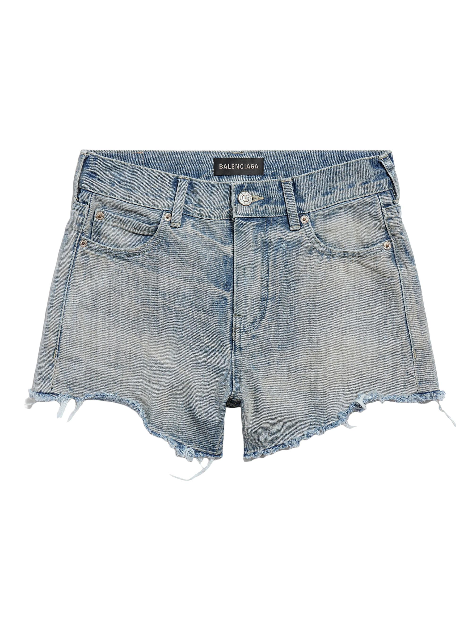 Balenciaga Women's Mini Shorts - Light Blue