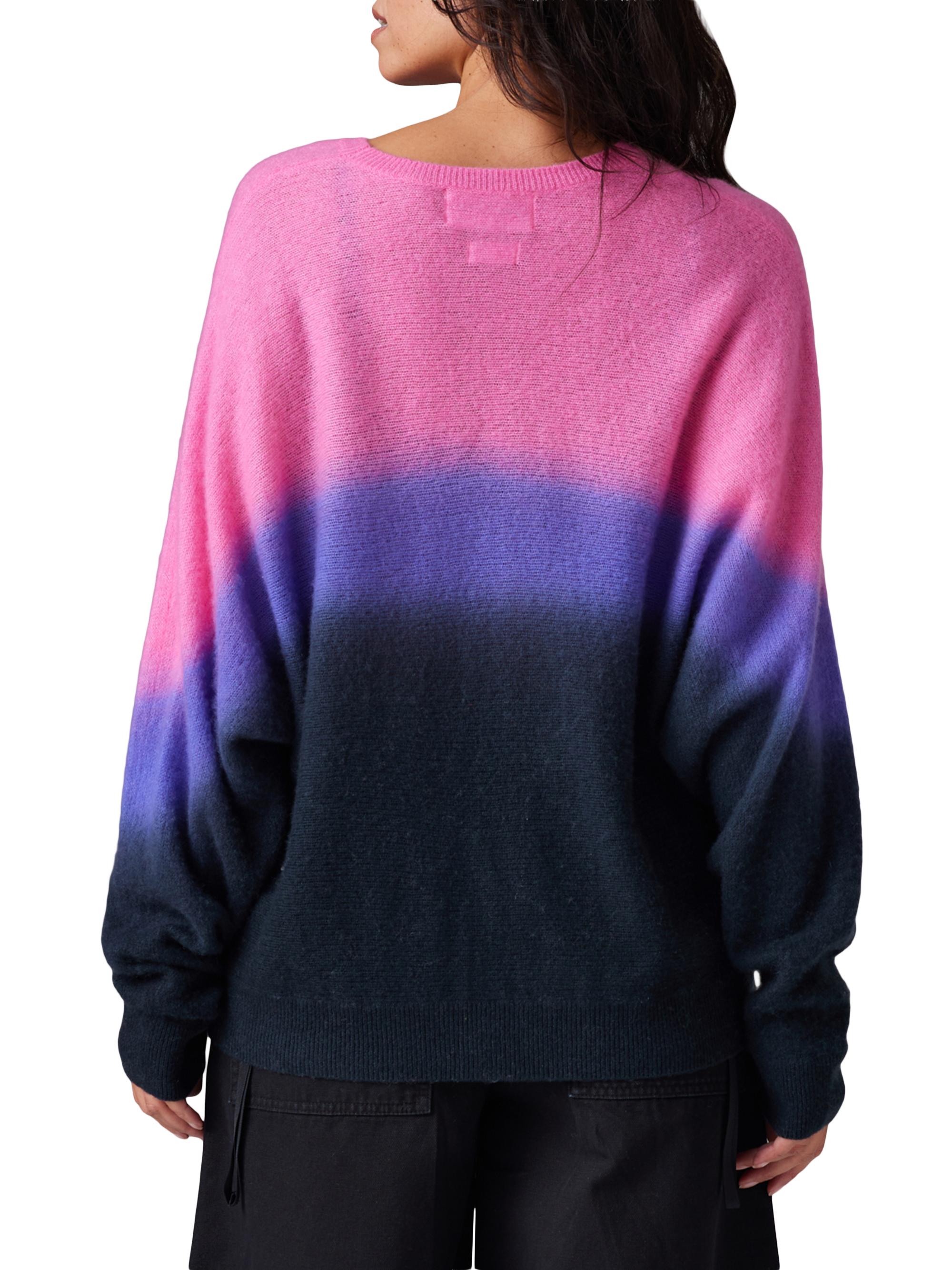 COLORUSH Cashmere-Silk Dip-Dye Crewneck Sweater | Saks Fifth Avenue