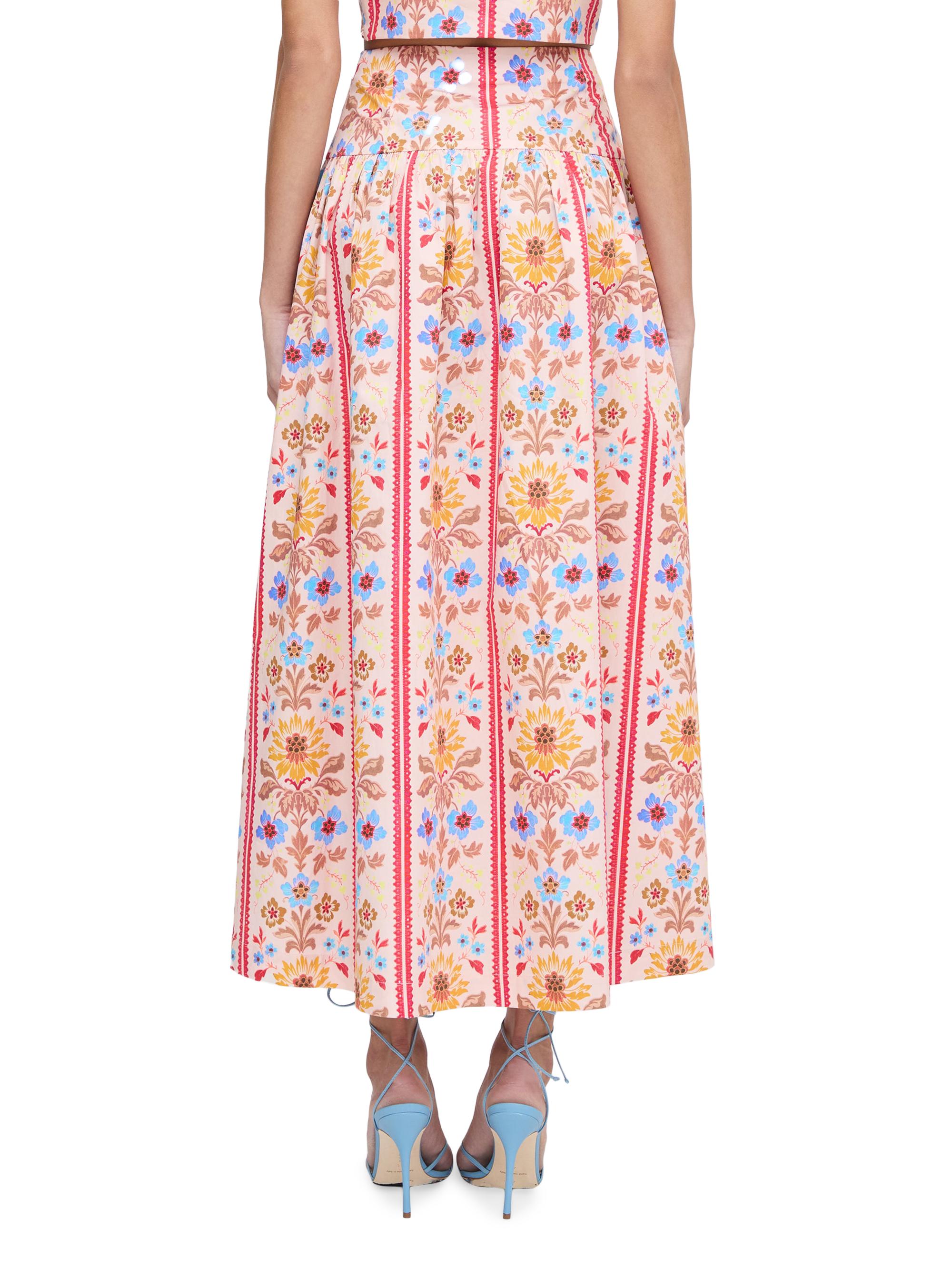 新品未使用 House on the Hill (Flower Stripe) The Iris Dress - Pink Floral Block Stripe – Hill House Home