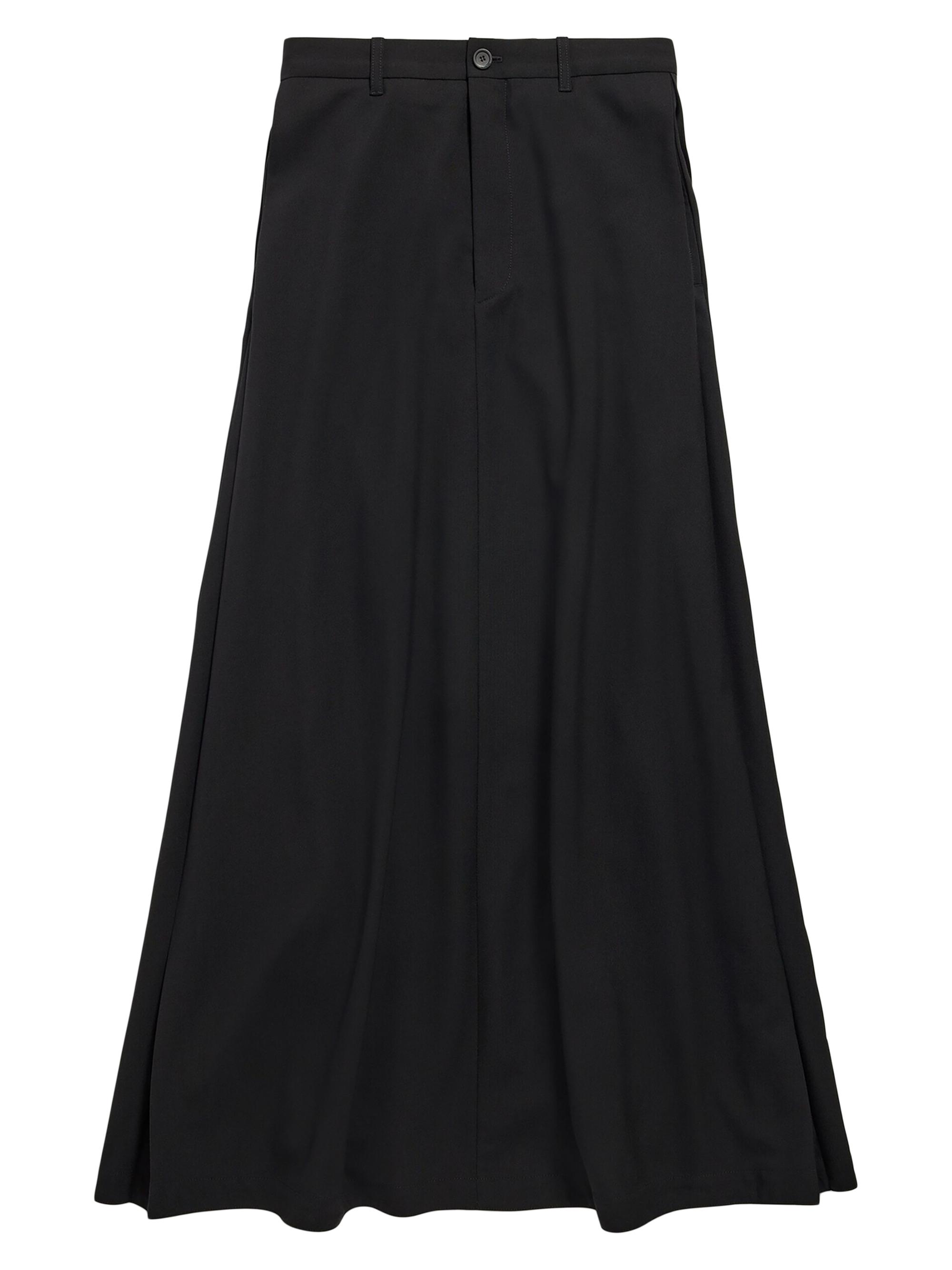 Balenciaga Women's Maxi A-Line Skirt - Black