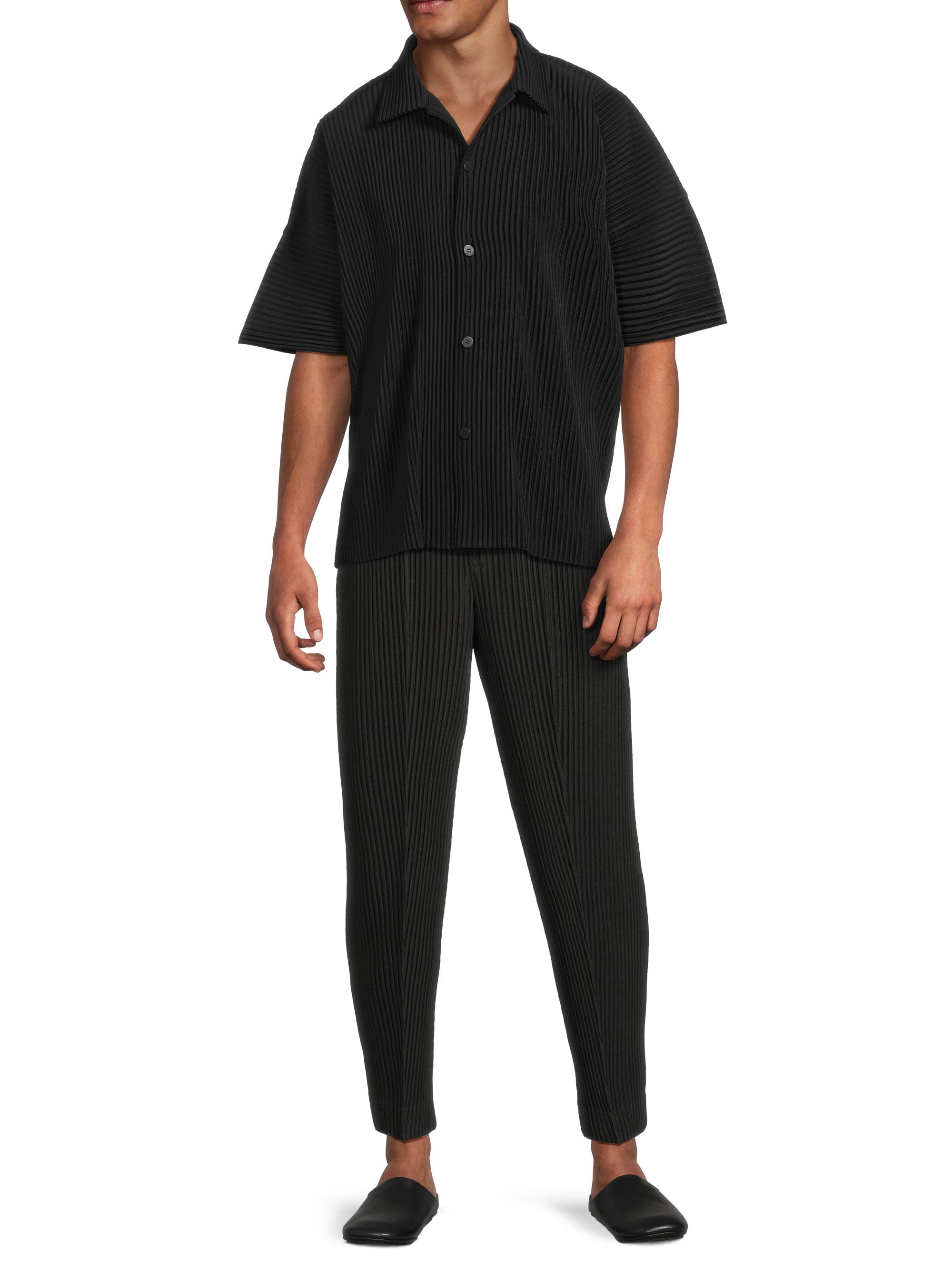 Homme Plissé Issey Miyake July Textured Short-Sleeve Shirt | Saks