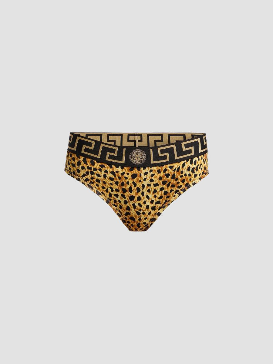 Versace Cheetah-Print Stretch-Cotton Jersey Underwear | Saks Fifth Avenue