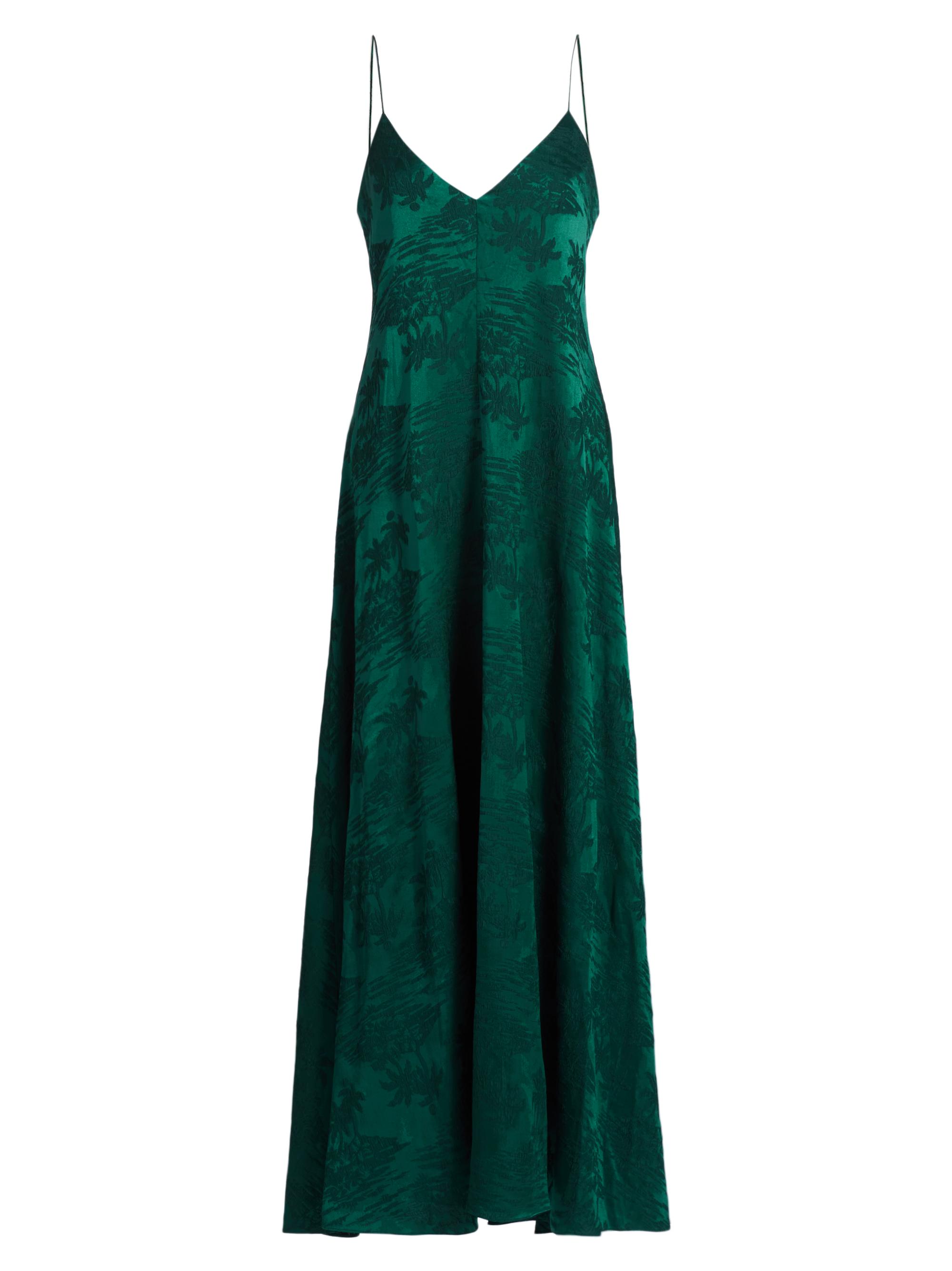 Marie Oliver Women's Levine Jacquard V-Neck Maxi Dress - Sea