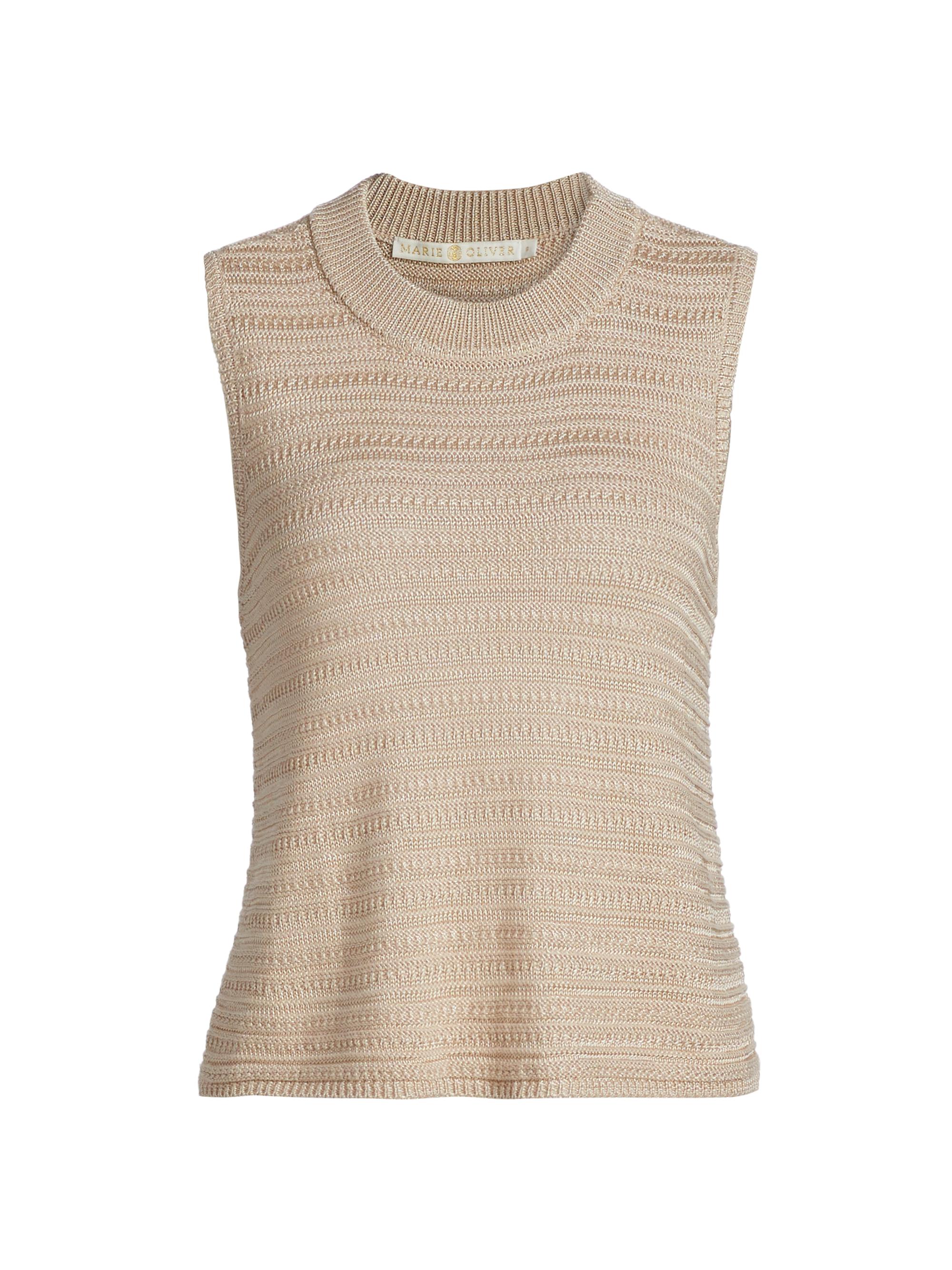 Marie Oliver Women's Nev Knit Crewneck Tank - Tan