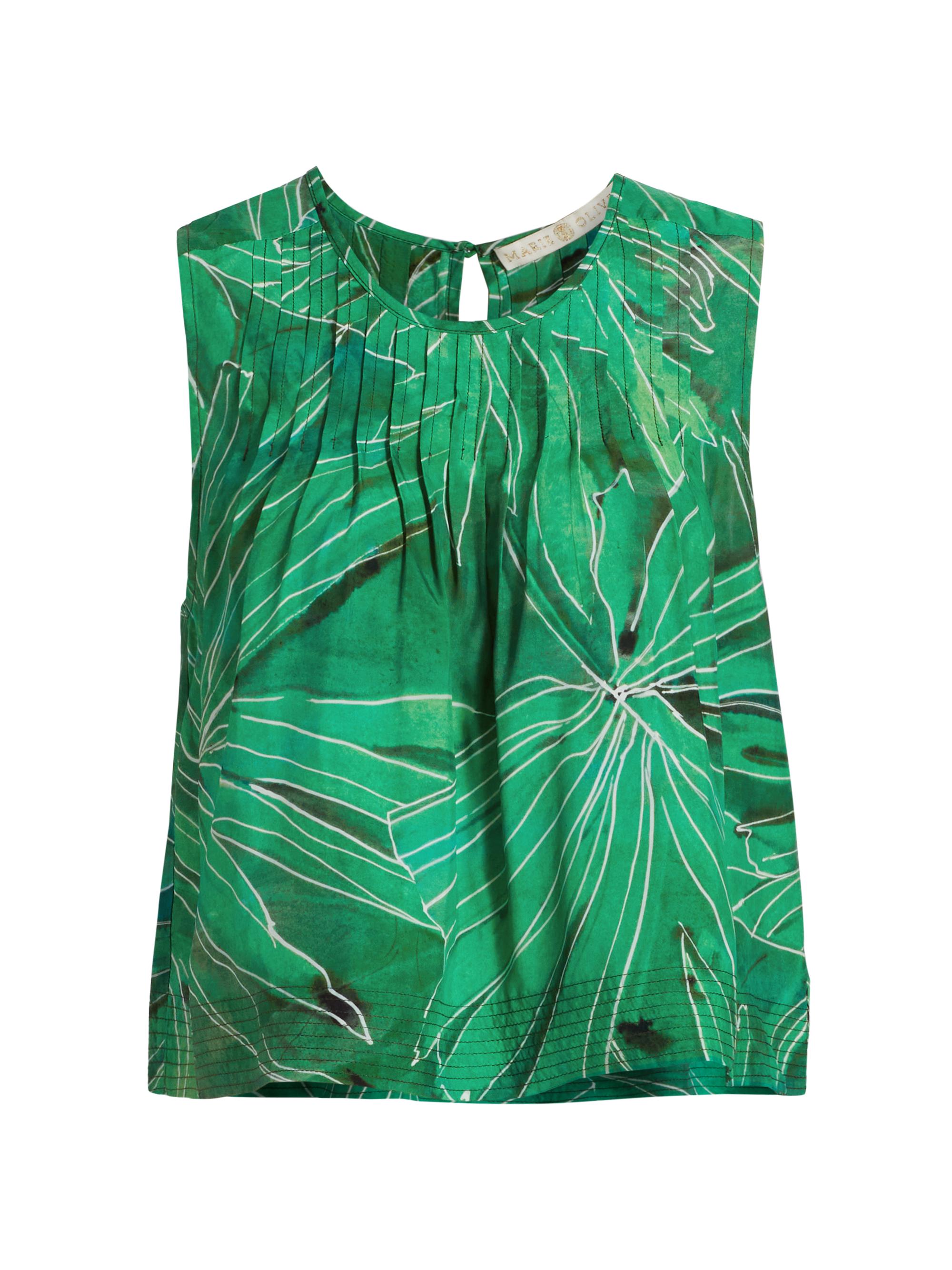 Marie Oliver Women's Letta Botanical Print Sleeveless Top - Amazon