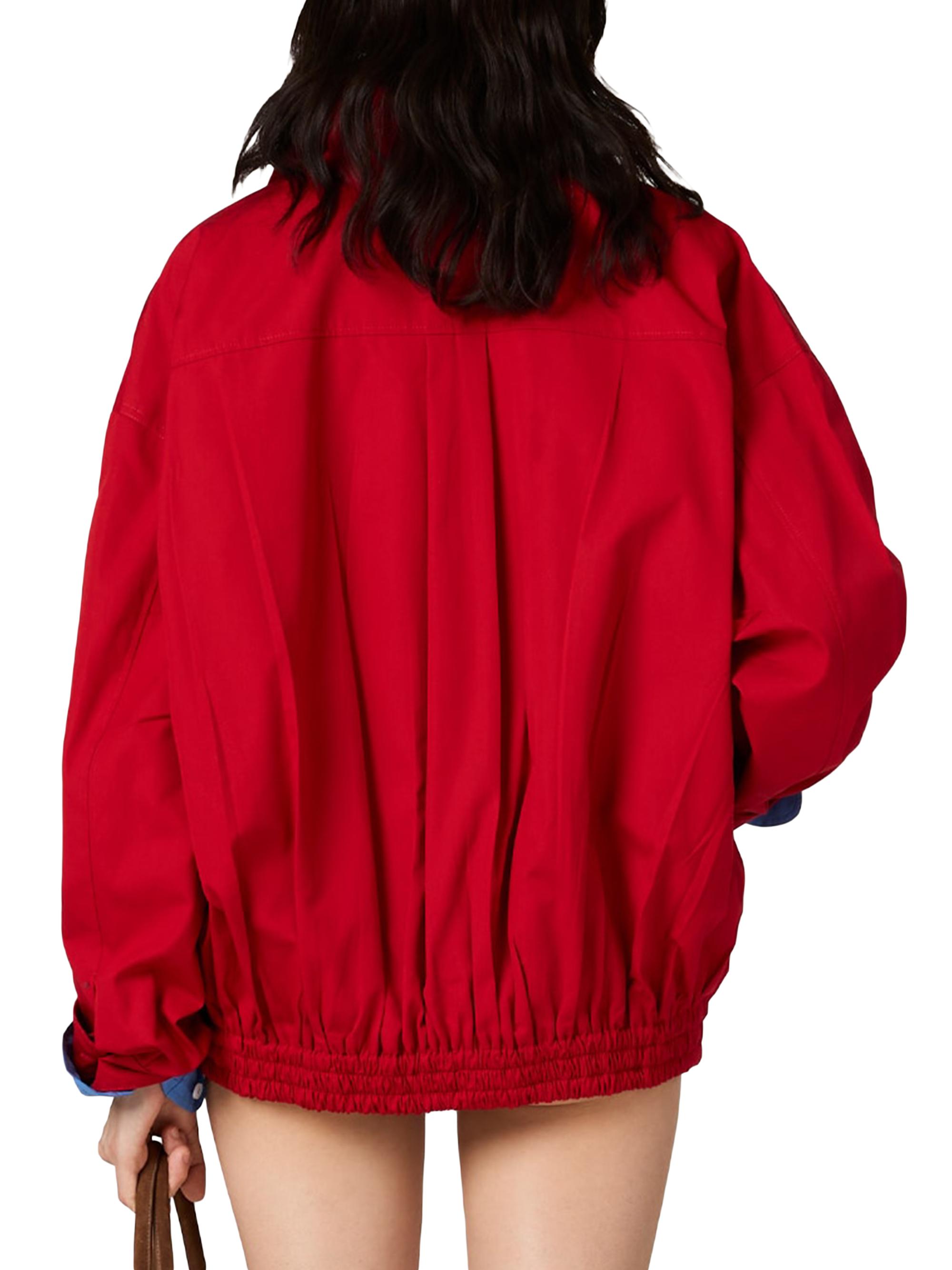 ジャケット・アウター pellicule chiffon gathering blouson Miu Miu Heavy Poplin Blouson Jacket | Saks Fifth Avenue