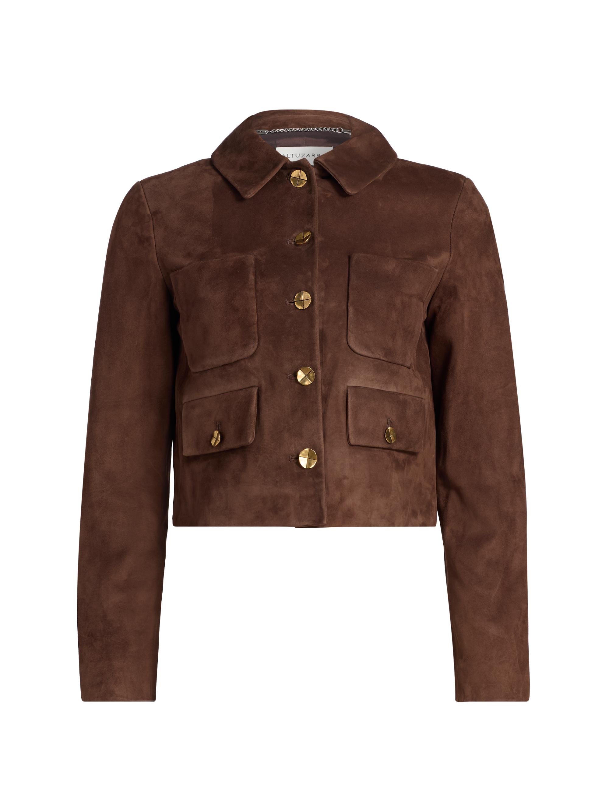 Altuzarra Women's Astley Suede Jacket - Tobacco