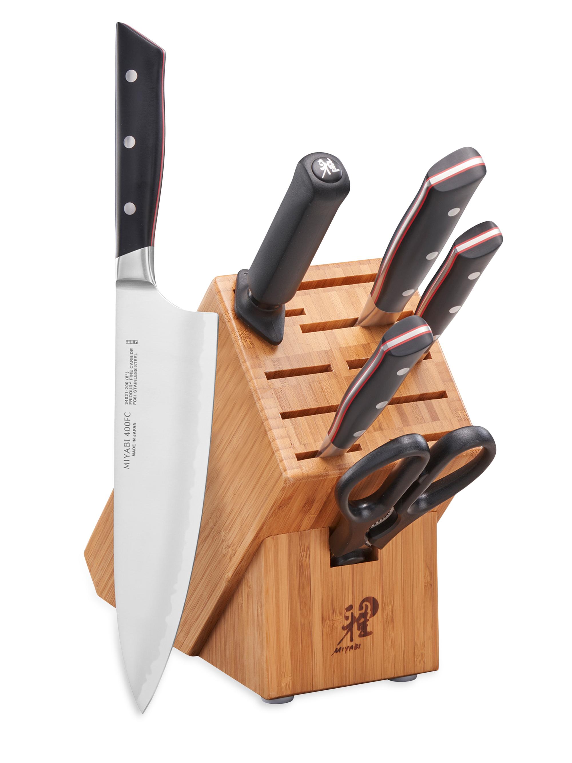 Miyabi Evolution 7-Piece Knife Block Set - Black