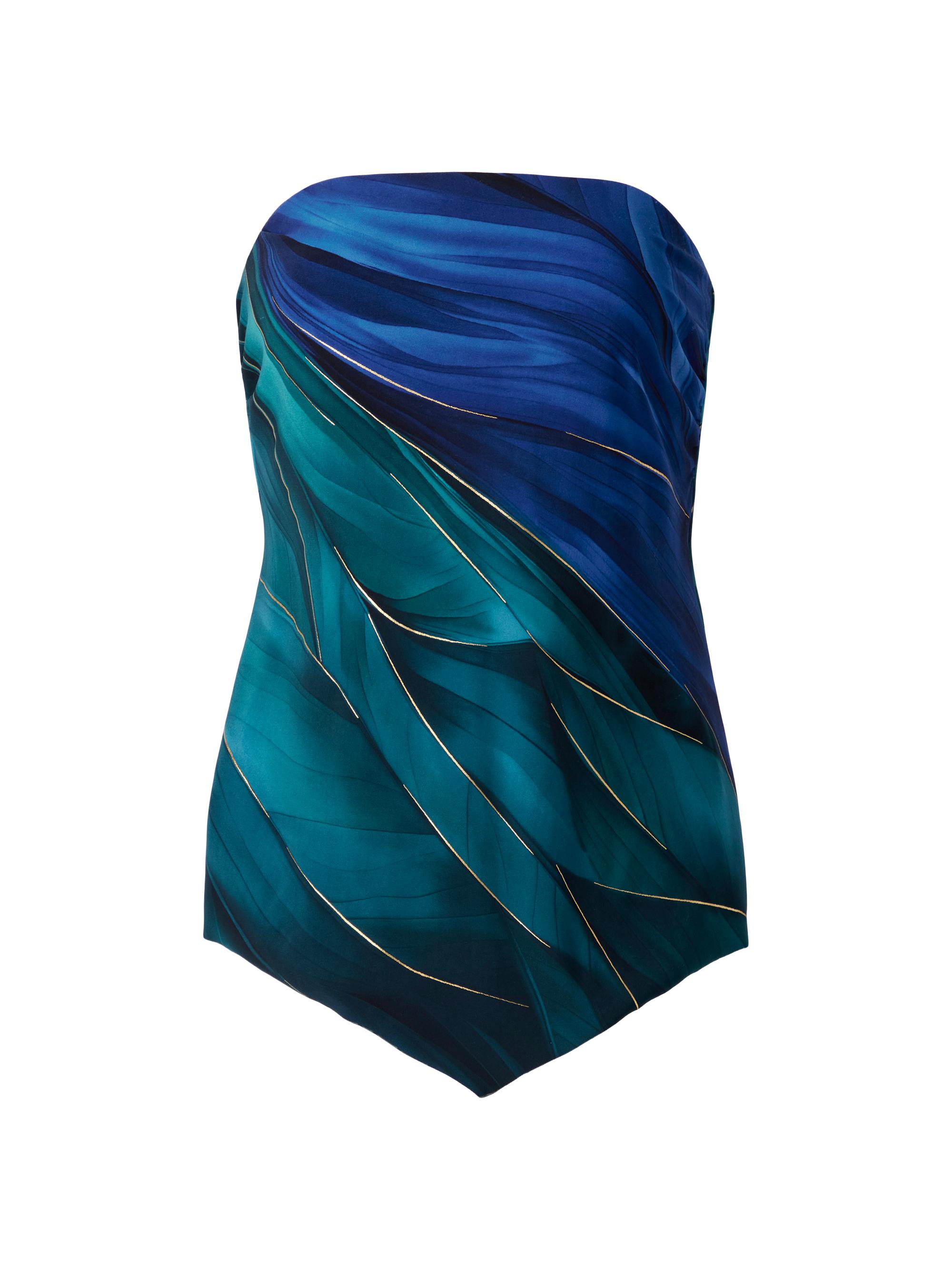 Miraclesuit Swim Women's Maldiva Printed Tankini Top - Blue Multi
