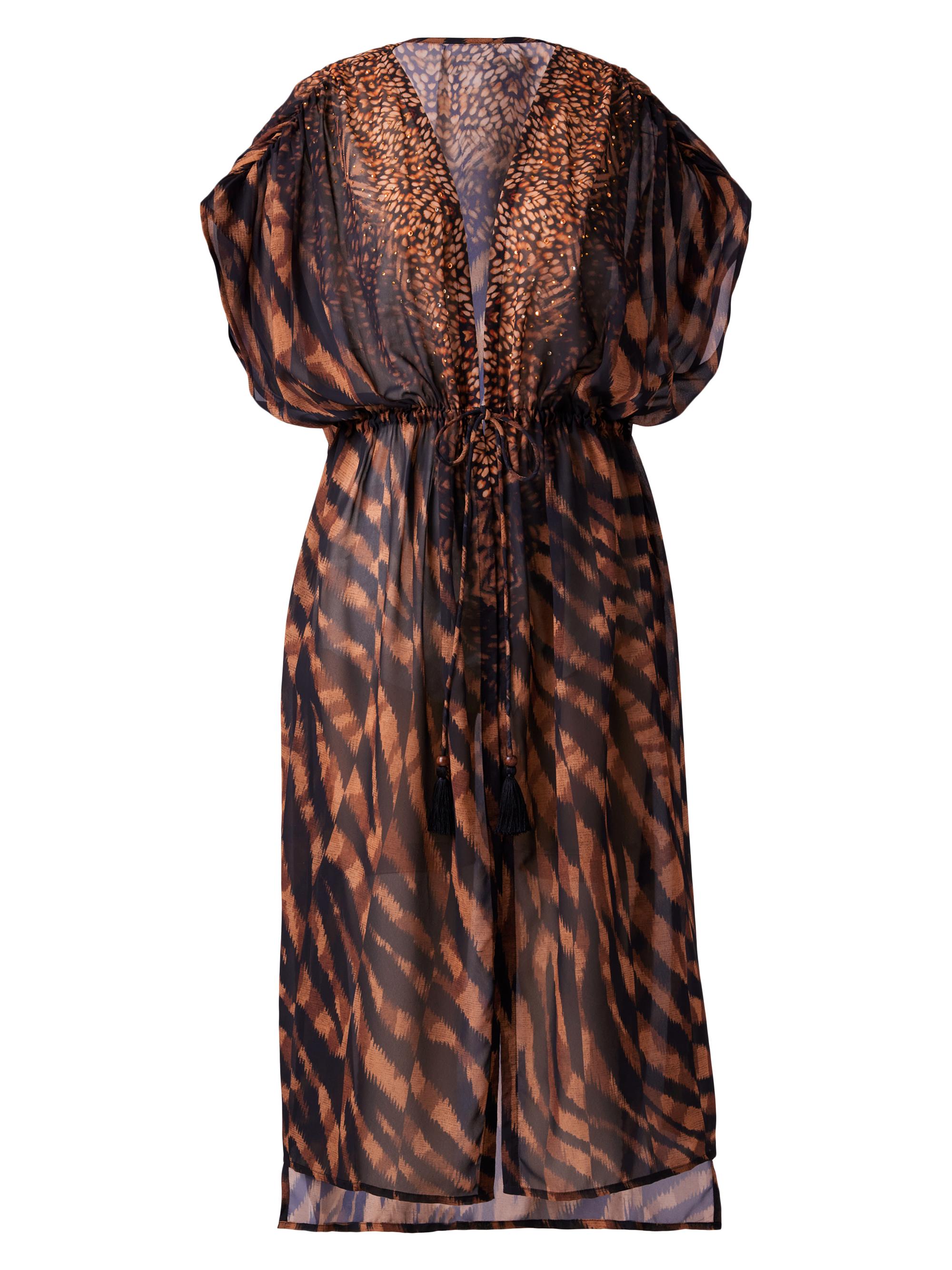Miraclesuit Swim Women's Raya De Safari Cover-Up Duster - Black Brown
