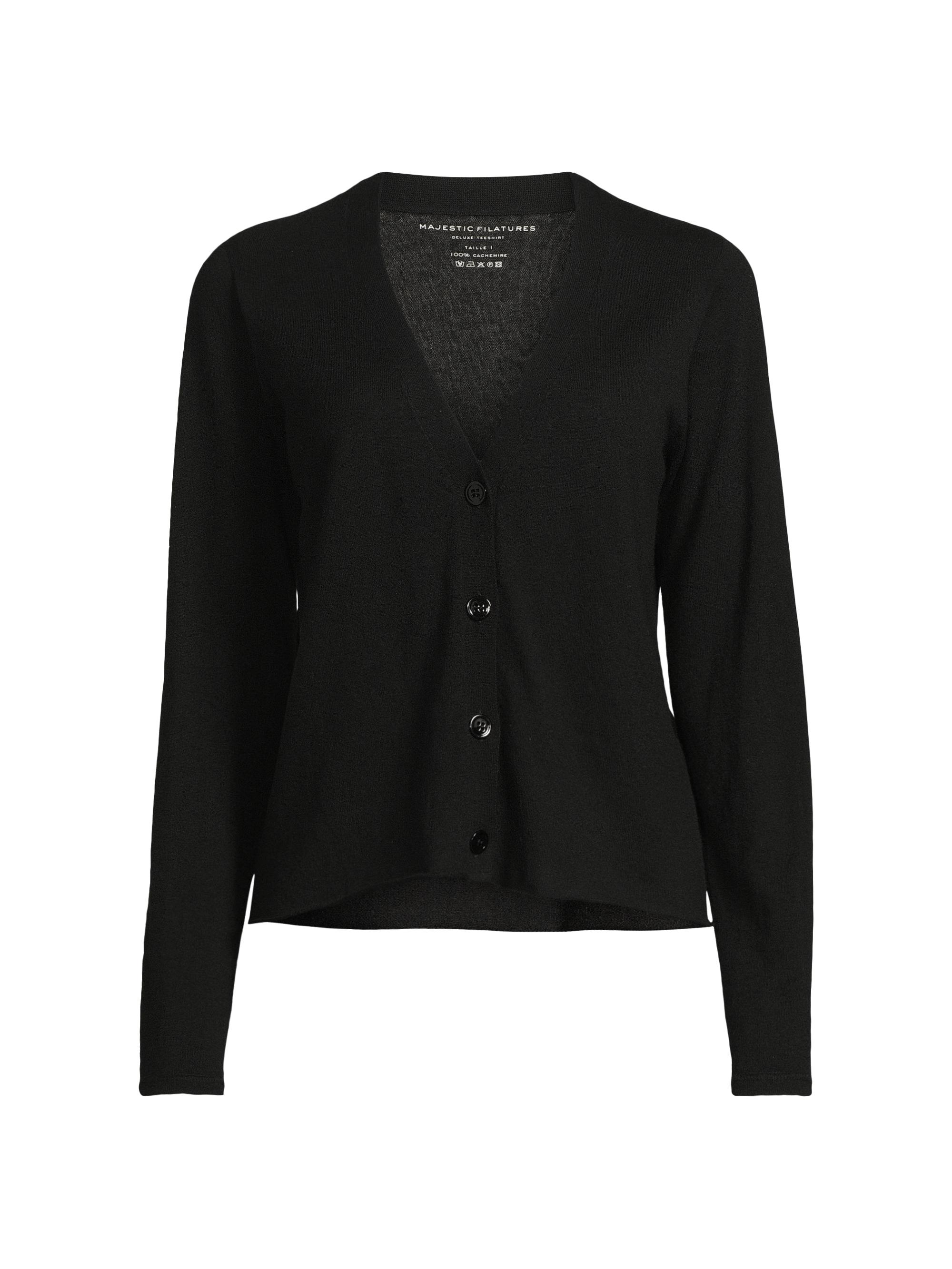 Saint Laurent Sequin Logo Cashmere Cardigan | Saks Fifth Avenue