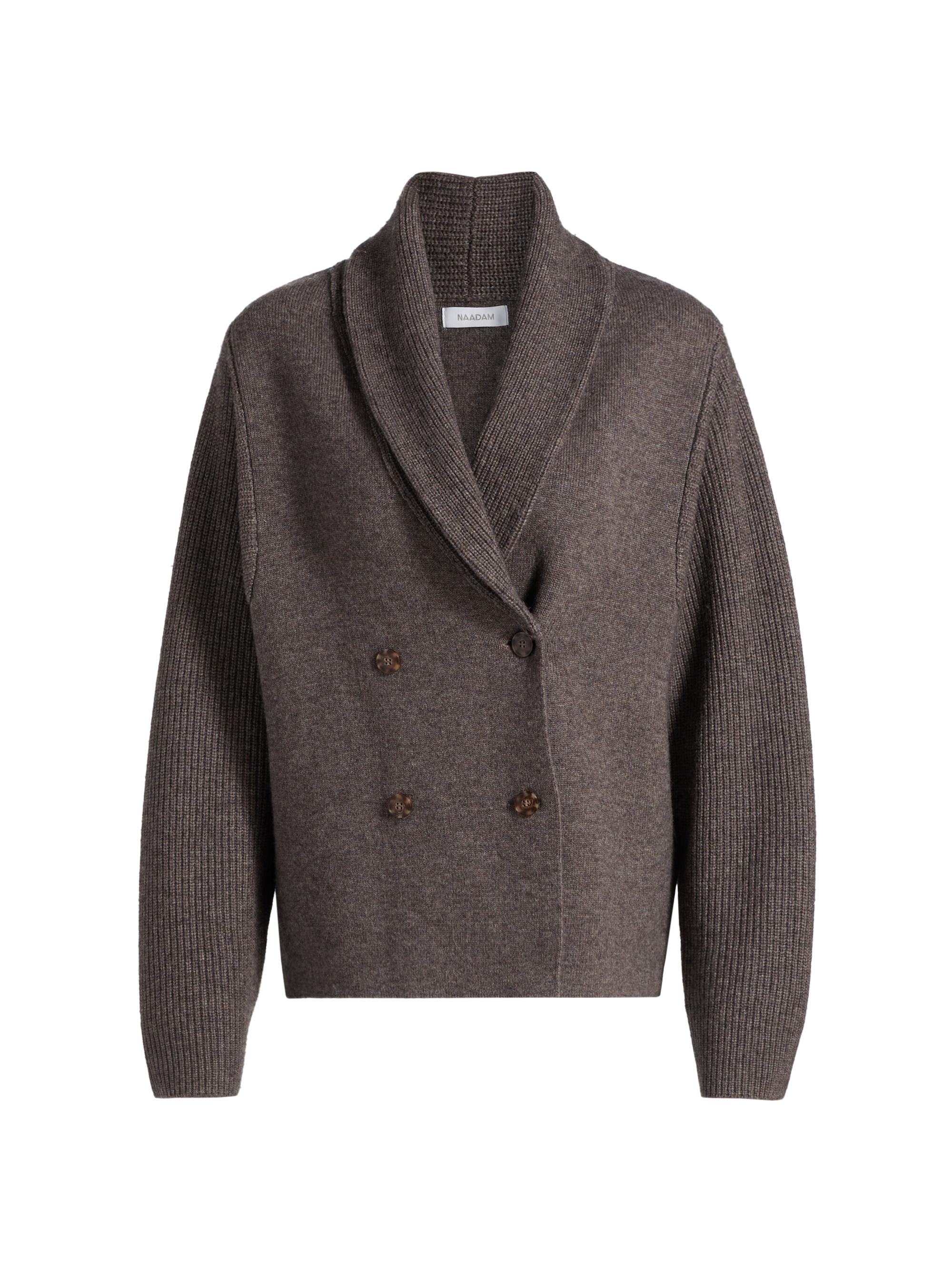 Naadam Women's Ultra Luxe Cashmino Wool-Cashmere Blazer - Cacao