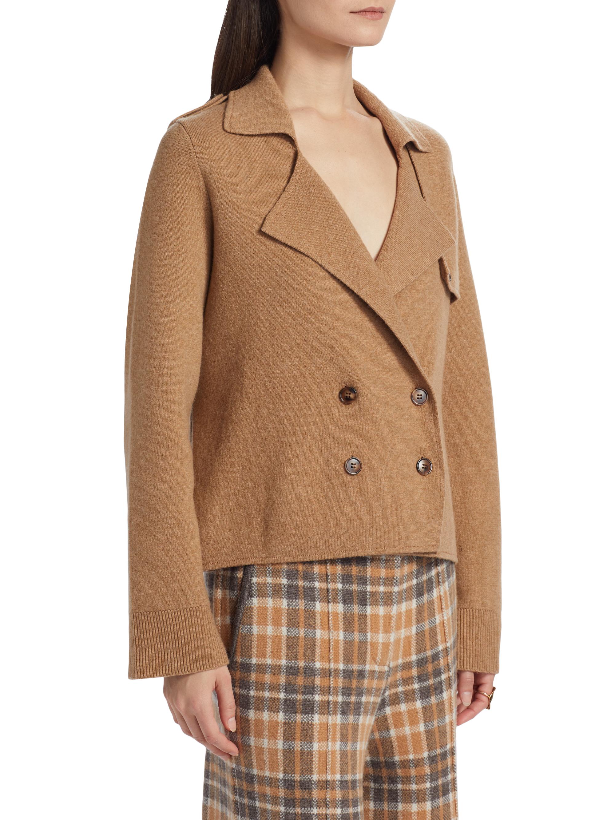 Naadam Wool-Cashmere Trench Jacket | Saks Fifth Avenue
