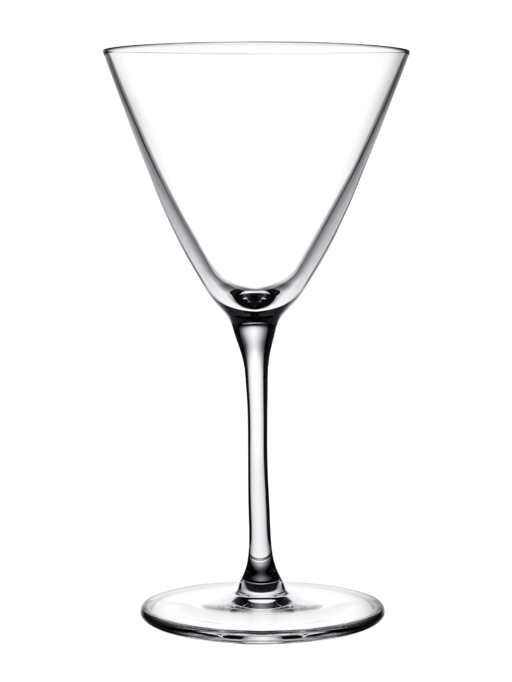 Nude Glass Bar/Giani Martini Glasses 2-Piece Set - Clear