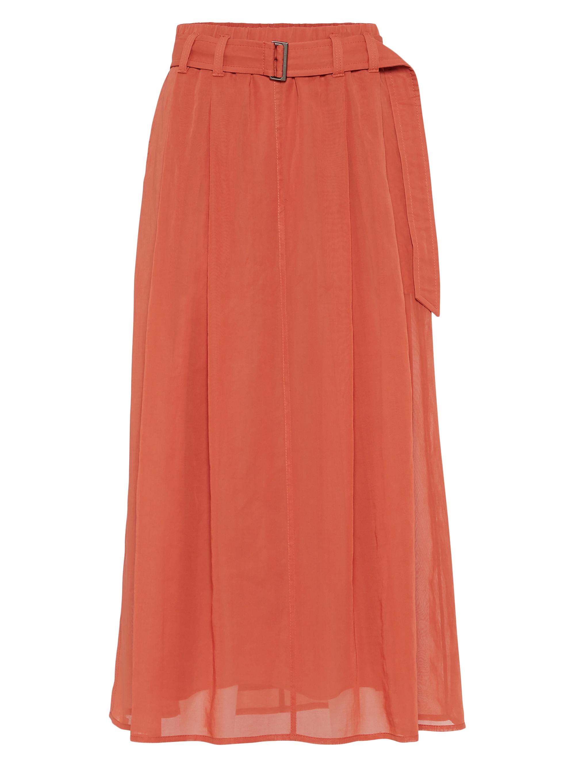 Brunello Cucinelli Women's Cotton Organza Full Skirt - Sand