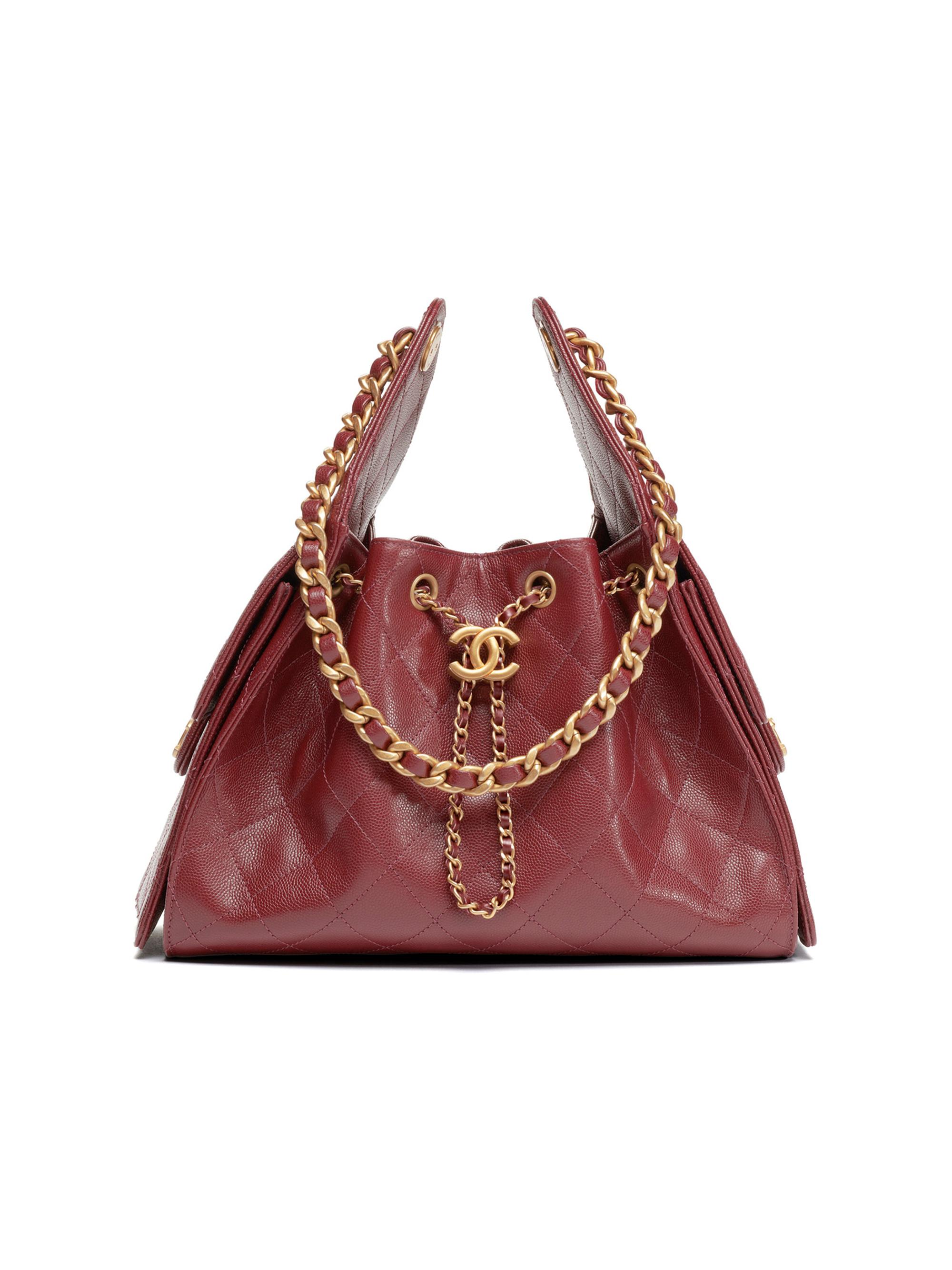 ミュージシャン 373 ENAMEL LIVE BAG (BURGUNDY) Chanel-2014s-Burgundy-Quilted-
