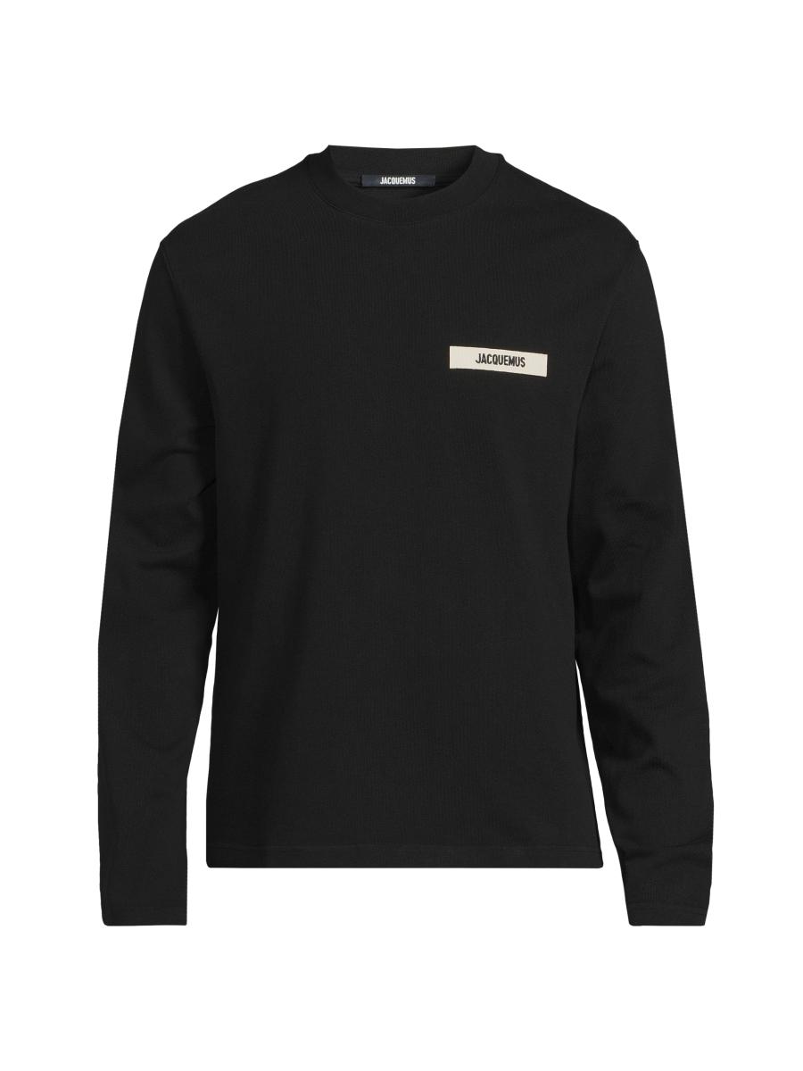 Jacquemus Cotton Logo Long-Sleeve Shirt | Saks Fifth Avenue