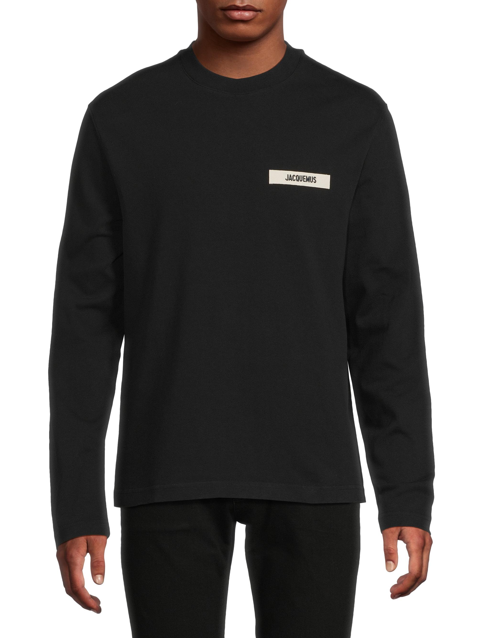 Jacquemus Cotton Logo Long-Sleeve Shirt | Saks Fifth Avenue