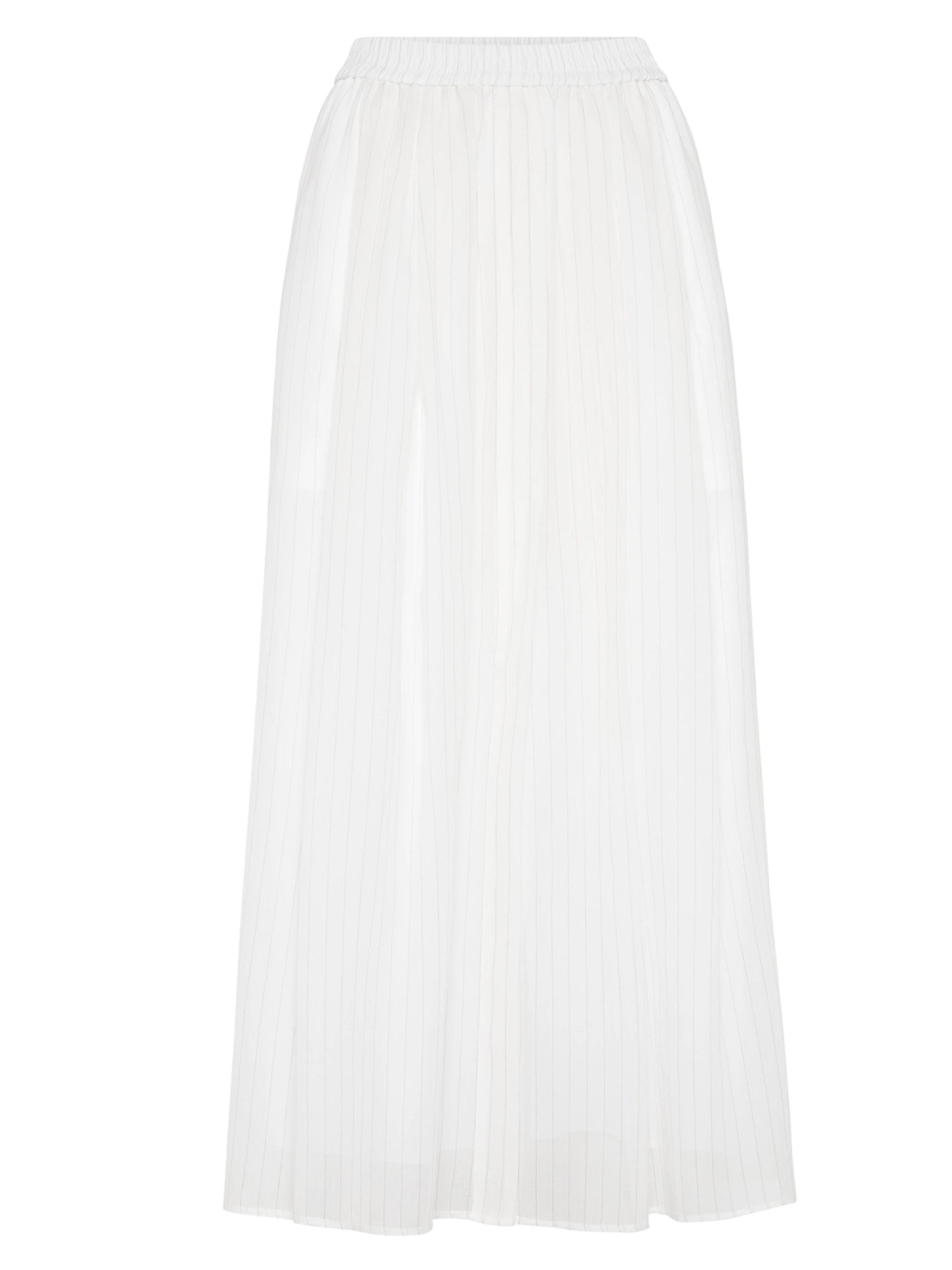 Brunello Cucinelli Women's Cotton Pinstripe Organza Full Skirt - Butter