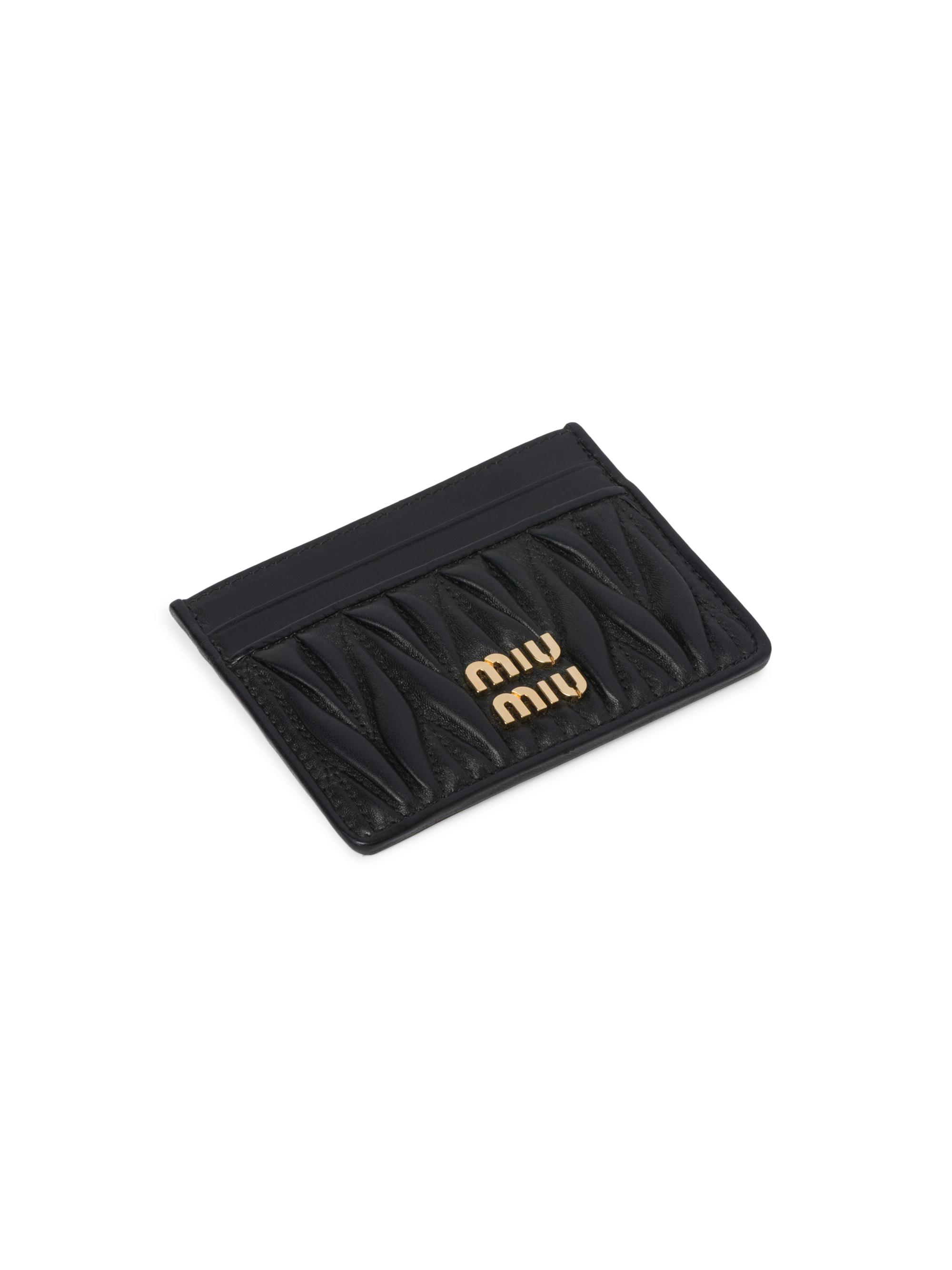 小物 MIU MIU Leather Wallet Miu Miu Leather Wallet | Brown | FARFETCH