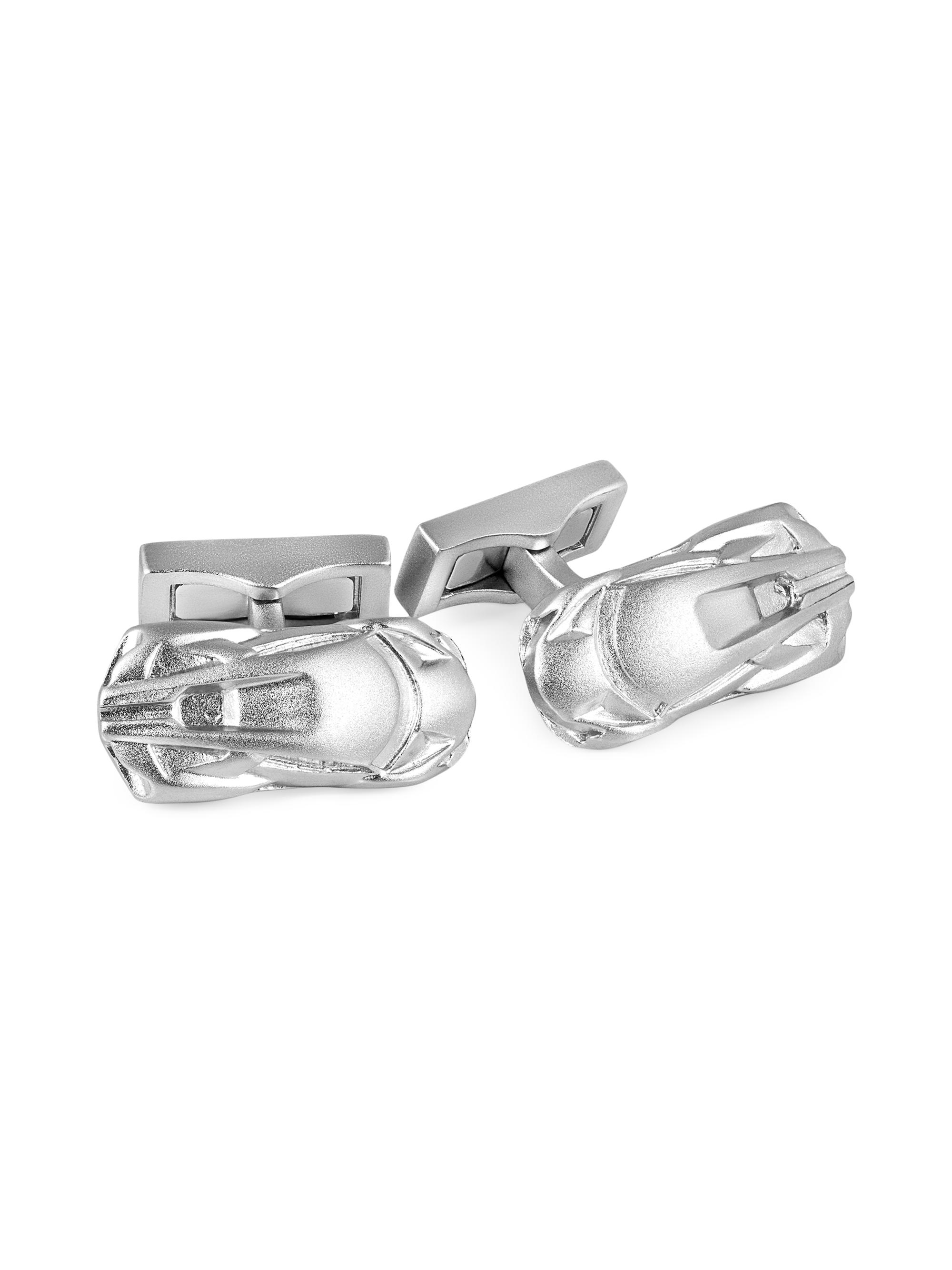 Tateossian Men's  x Lamborghini Sterling Silver Car Cufflinks - Silver