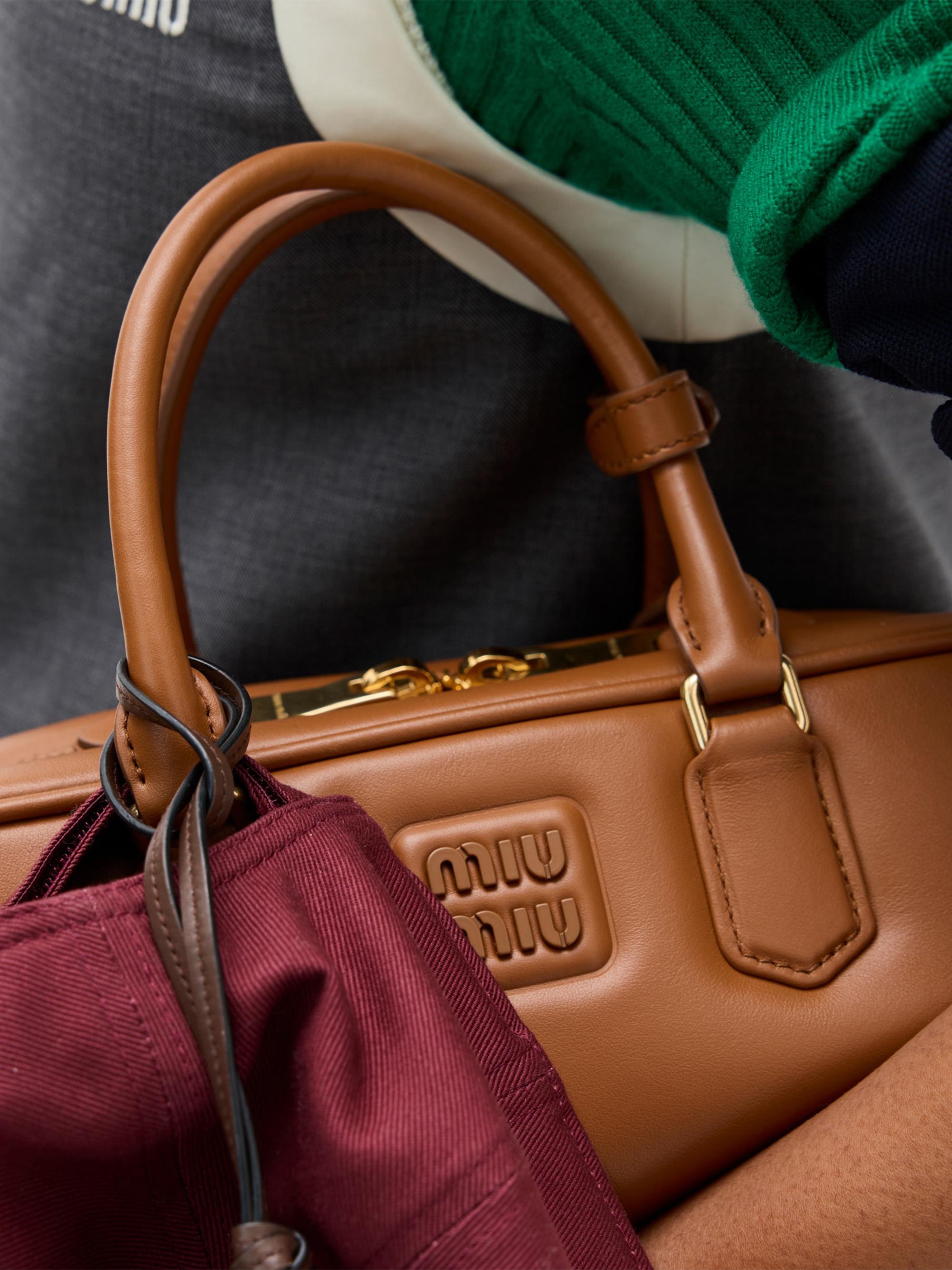 Miu Miu Arcadie Leather Top Handle Bag | Saks Fifth Avenue